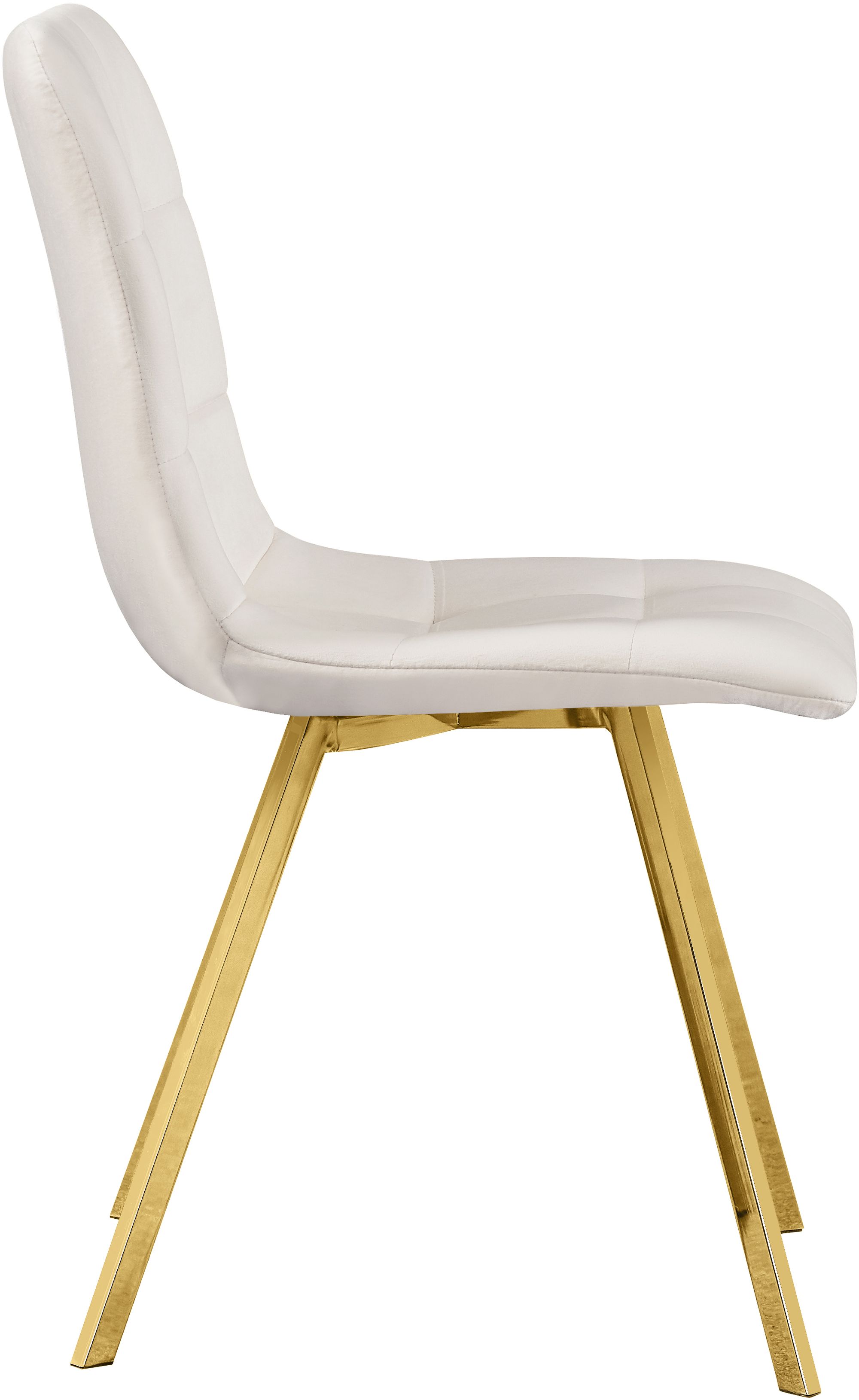 Annie Velvet Dining Chair with Gold Legs