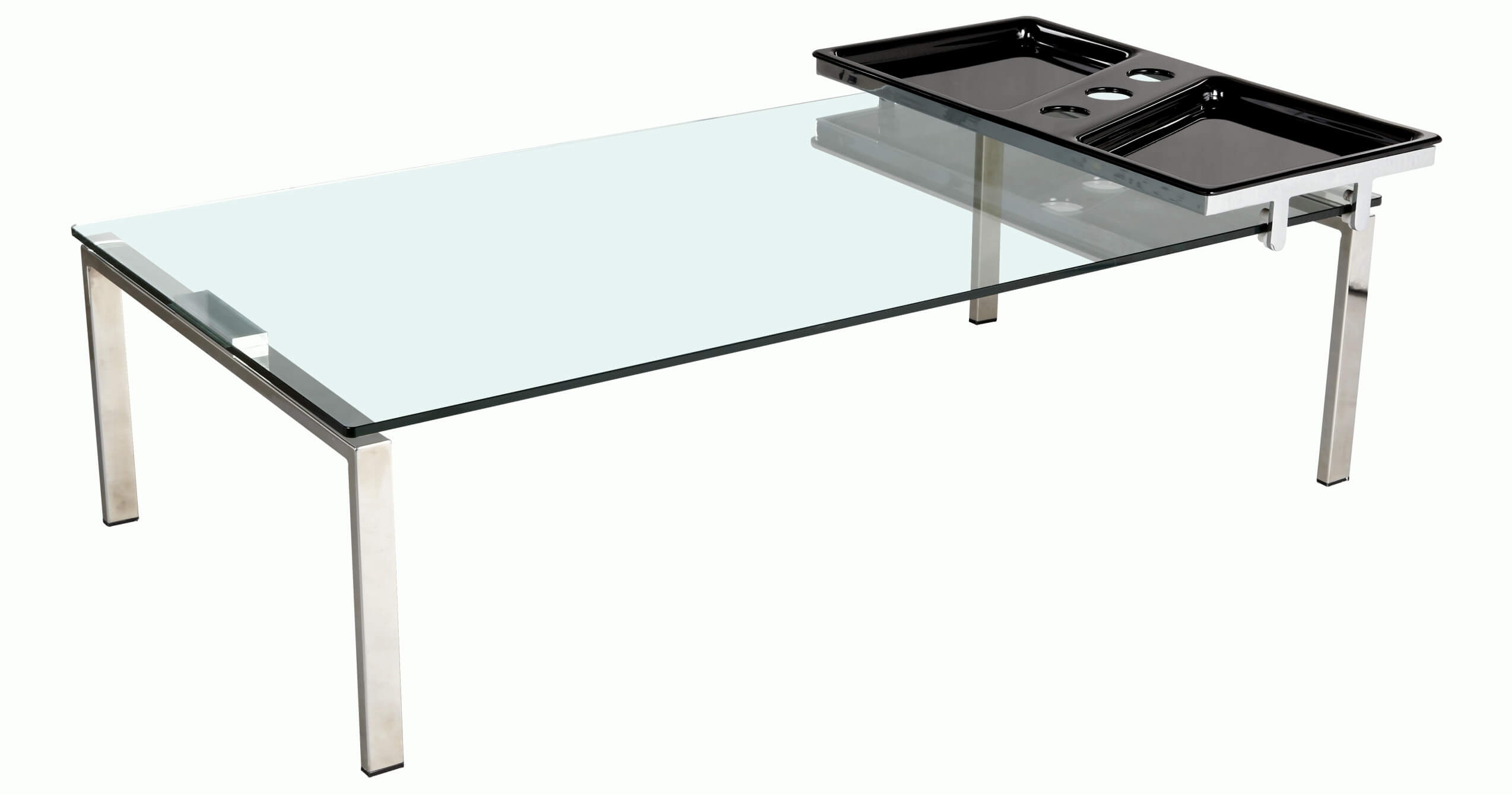 8151 Rectangle Glass Cocktail Table w/Motion Tray