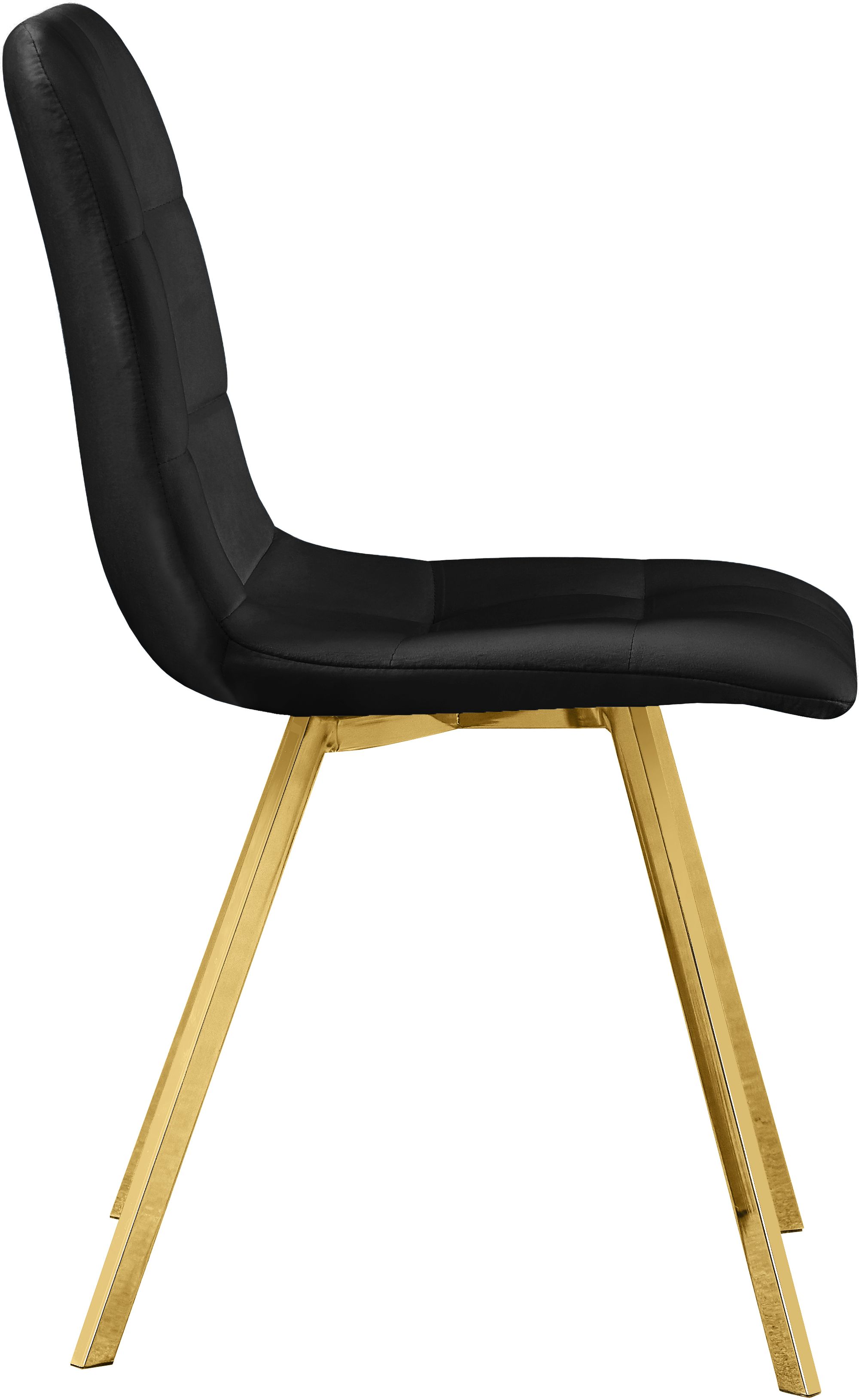 Annie Velvet Dining Chair with Gold Legs