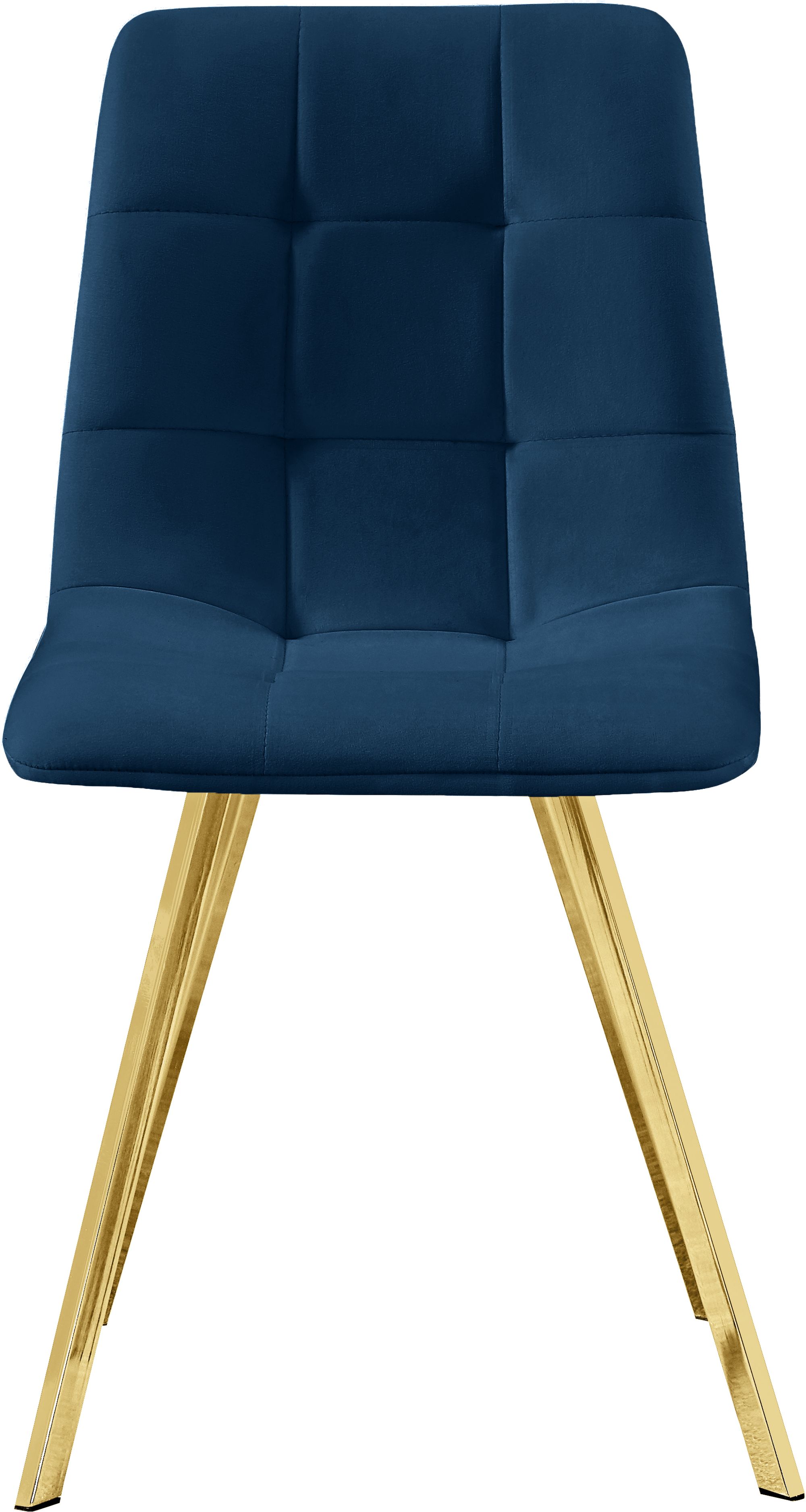 Annie Velvet Dining Chair with Gold Legs