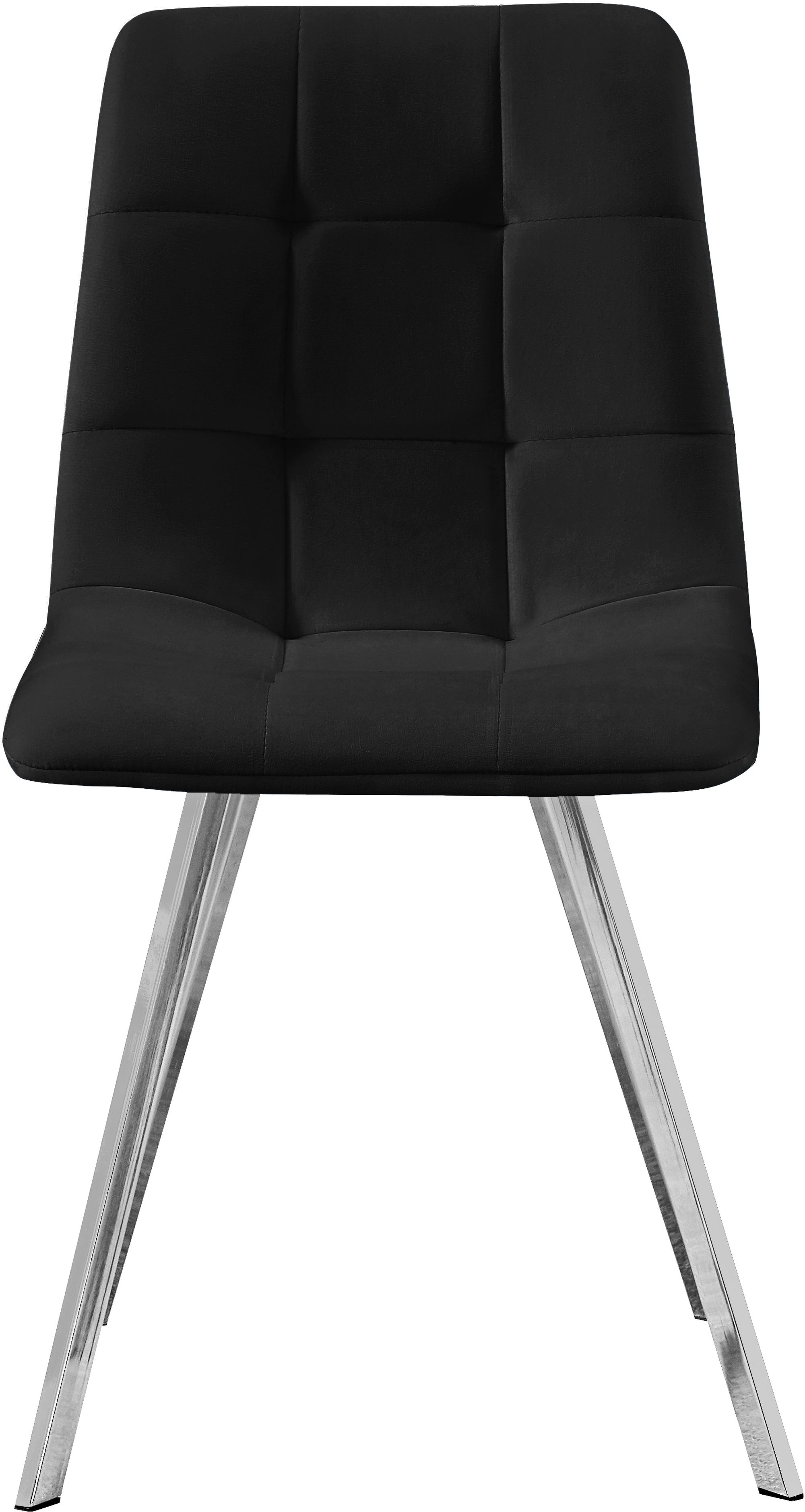 Annie Velvet Dining Chair with Chrome Legs
