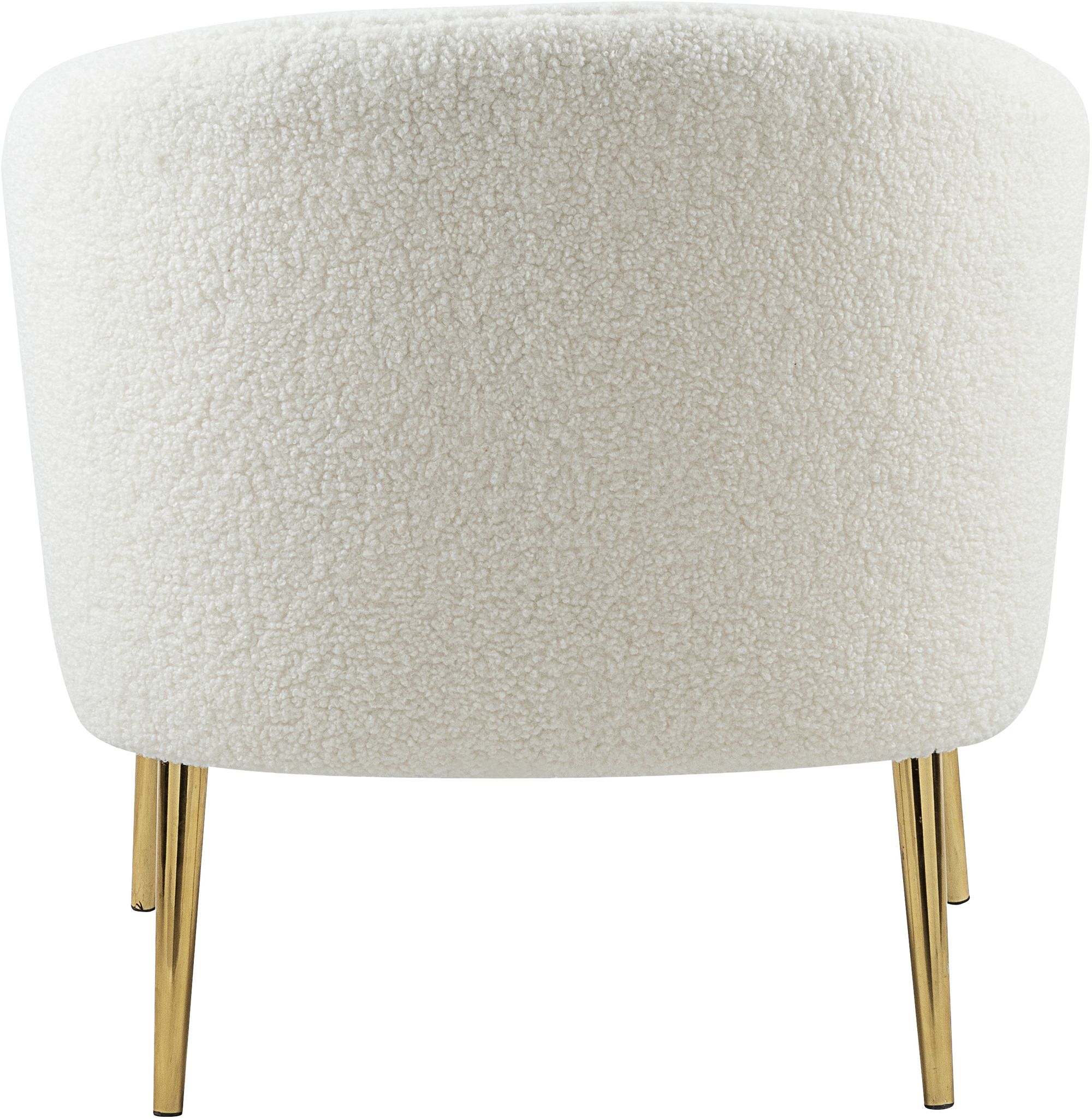 Barlow Faux Fur Chair with Gold Legs