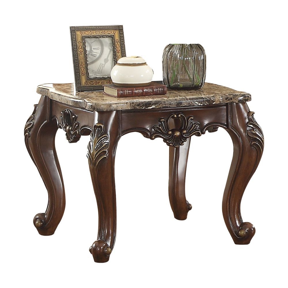 Devayne Marble/Wood Coffee Table Set