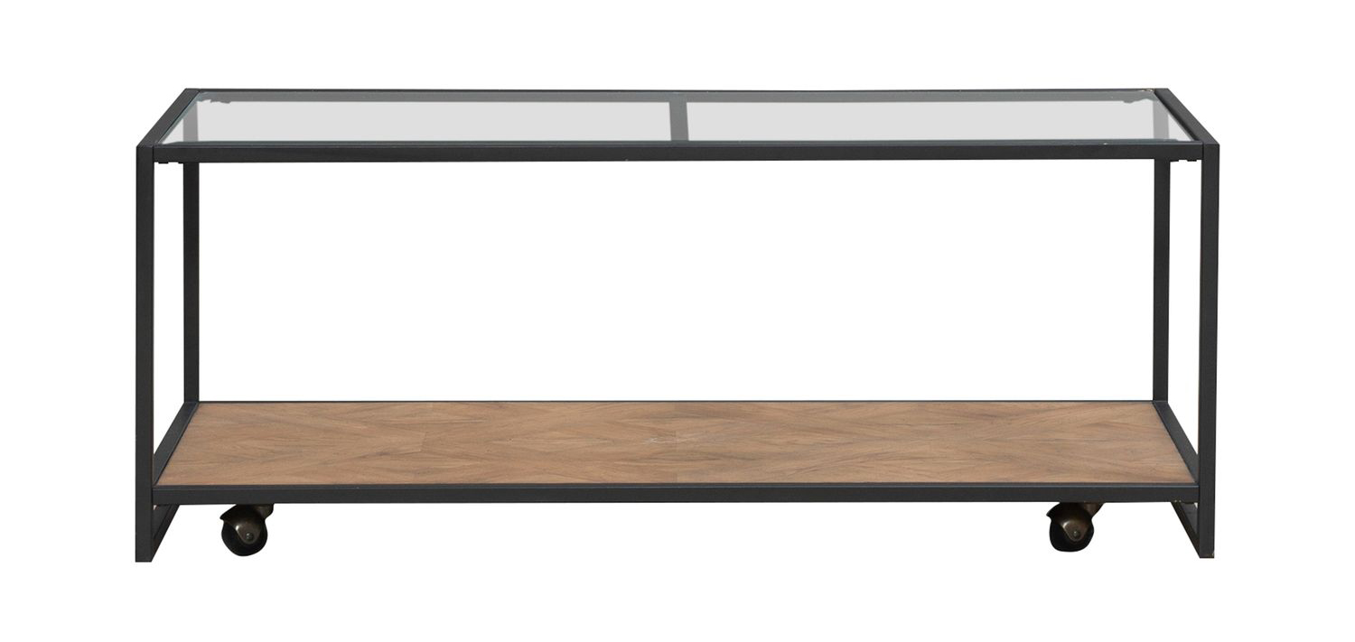 Bedford Rectangular Glass/Metal/MDF Cocktail Table