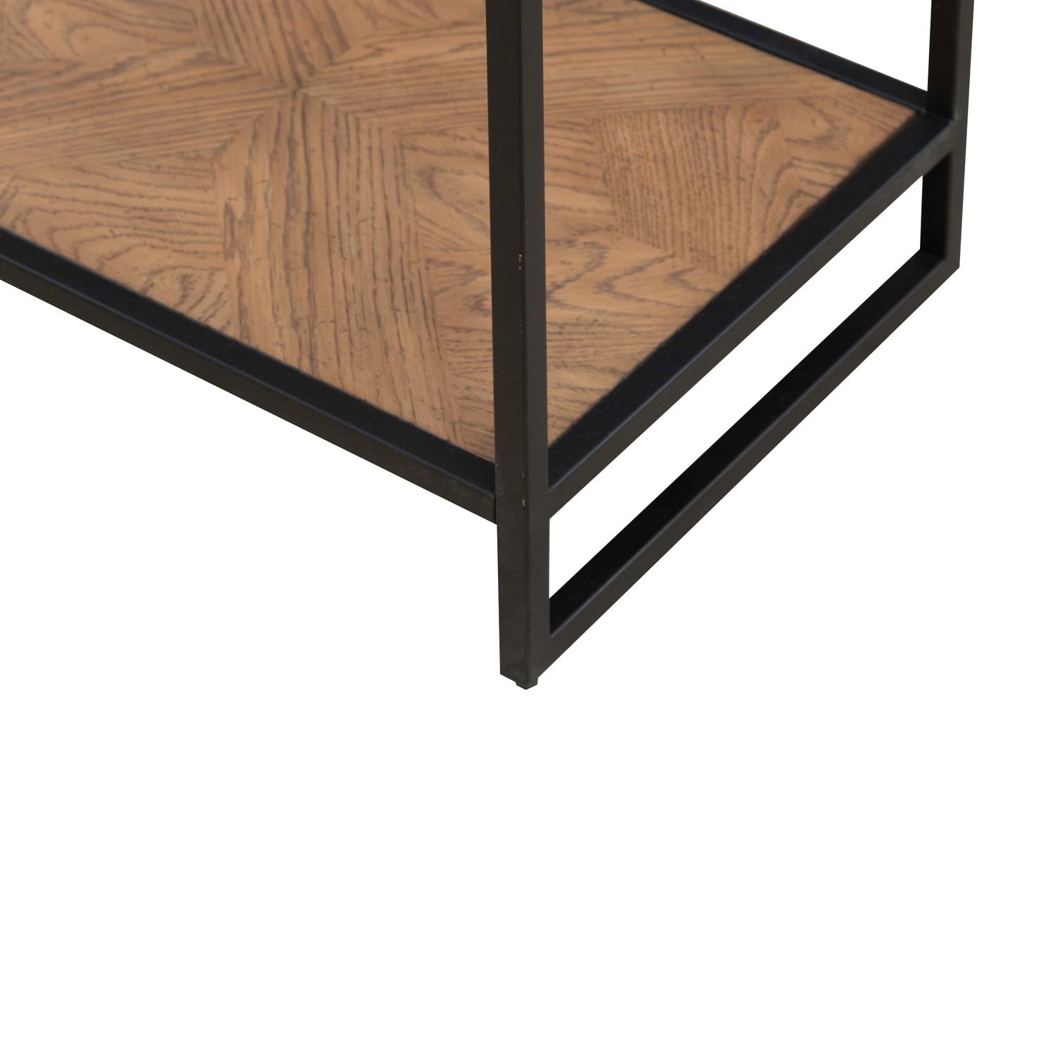Bedford Rectangular Glass/MDF/Metal Chairside Table