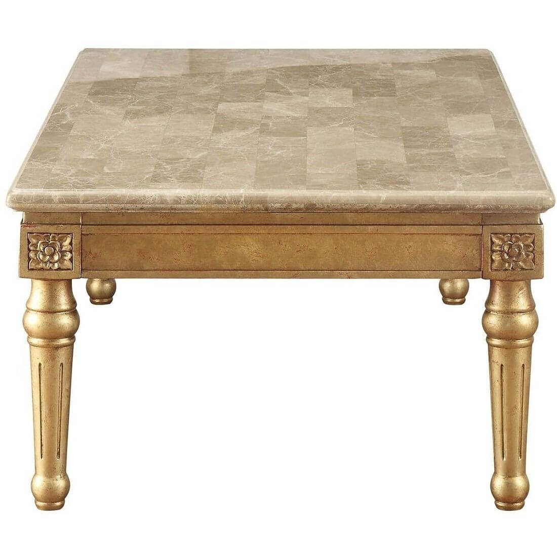 Daesha Coffee Table w/Marble Top