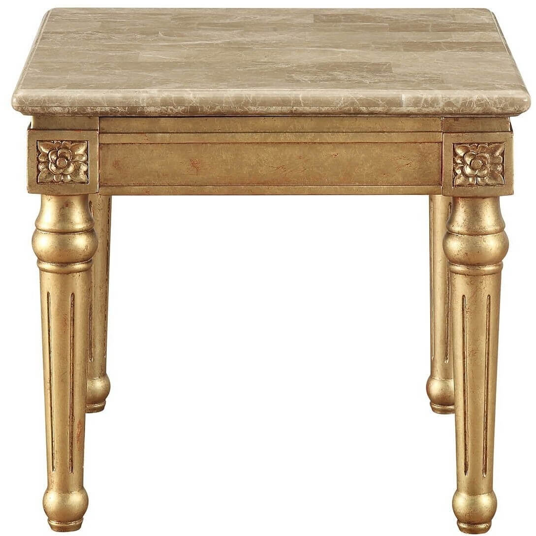 Daesha End Table w/Marble Top