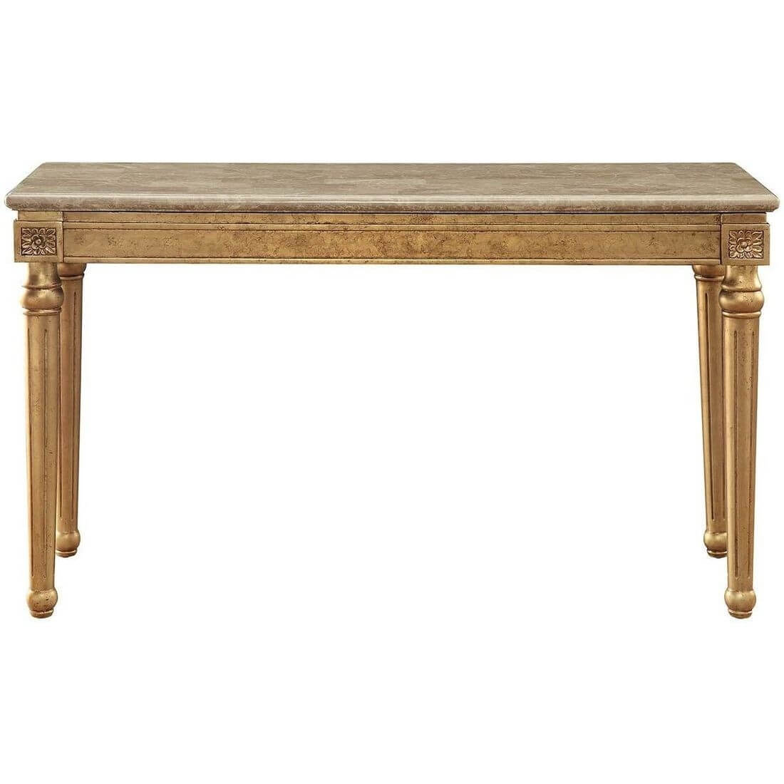 Daesha Sofa Table w/Marble Top