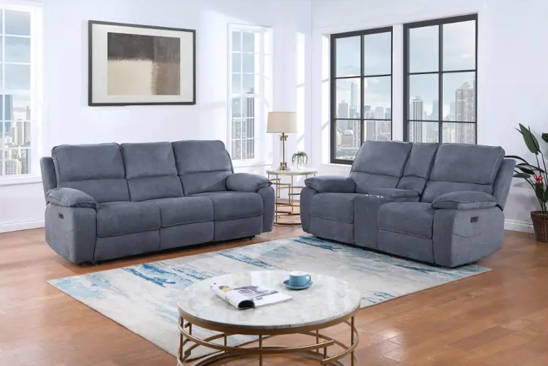 SM 81723 Fabric Reclining Sofa