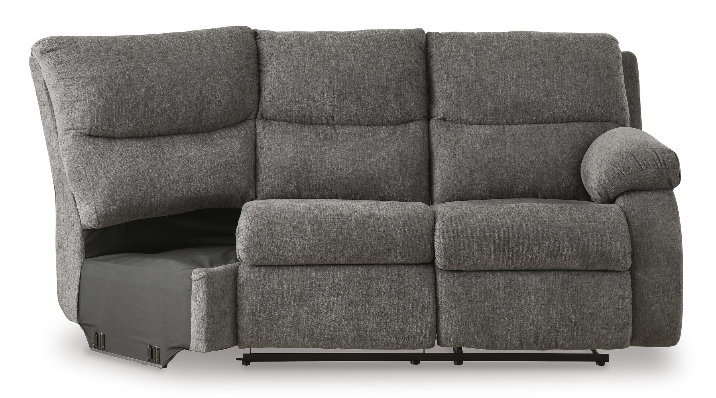 Museum Fabric 2-Piece Reclining Sectional