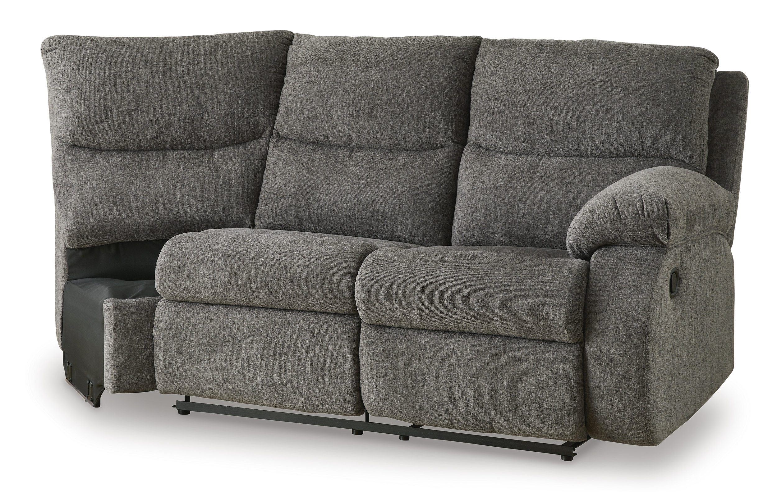 Museum Fabric 2-Piece Reclining Sectional