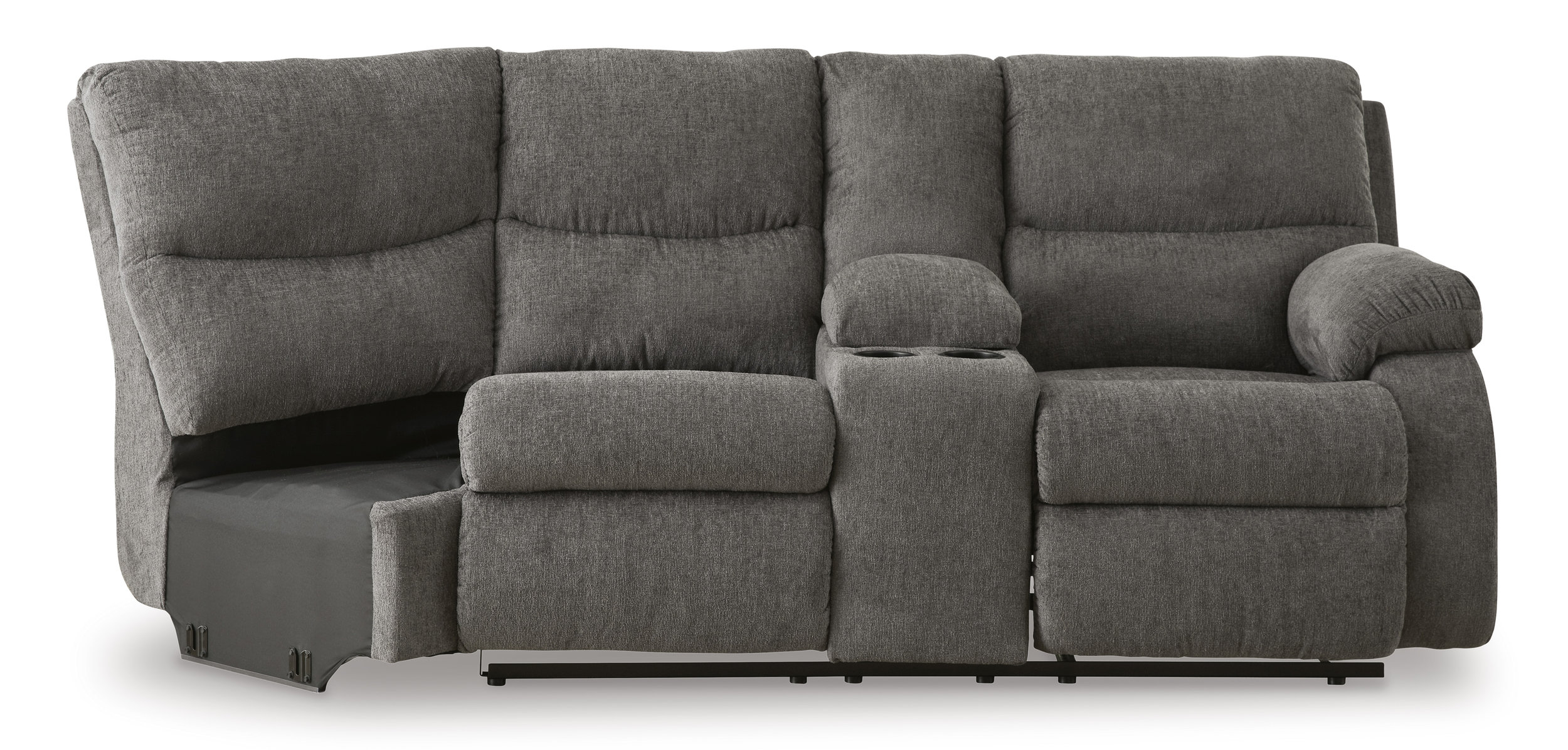 Museum Fabric 2-Piece Reclining Sectional