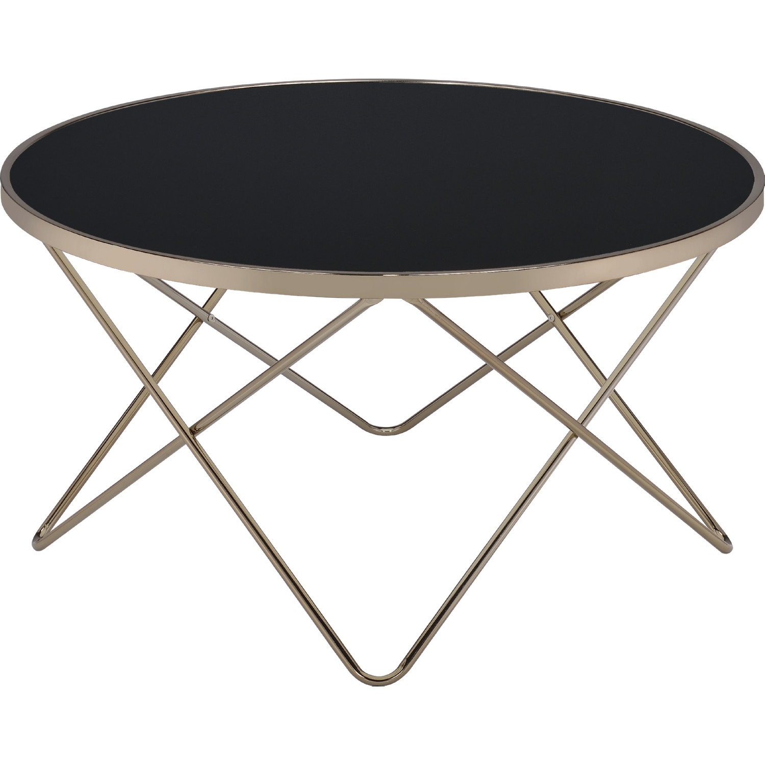 Valora Glass/Metal Round Coffee Table