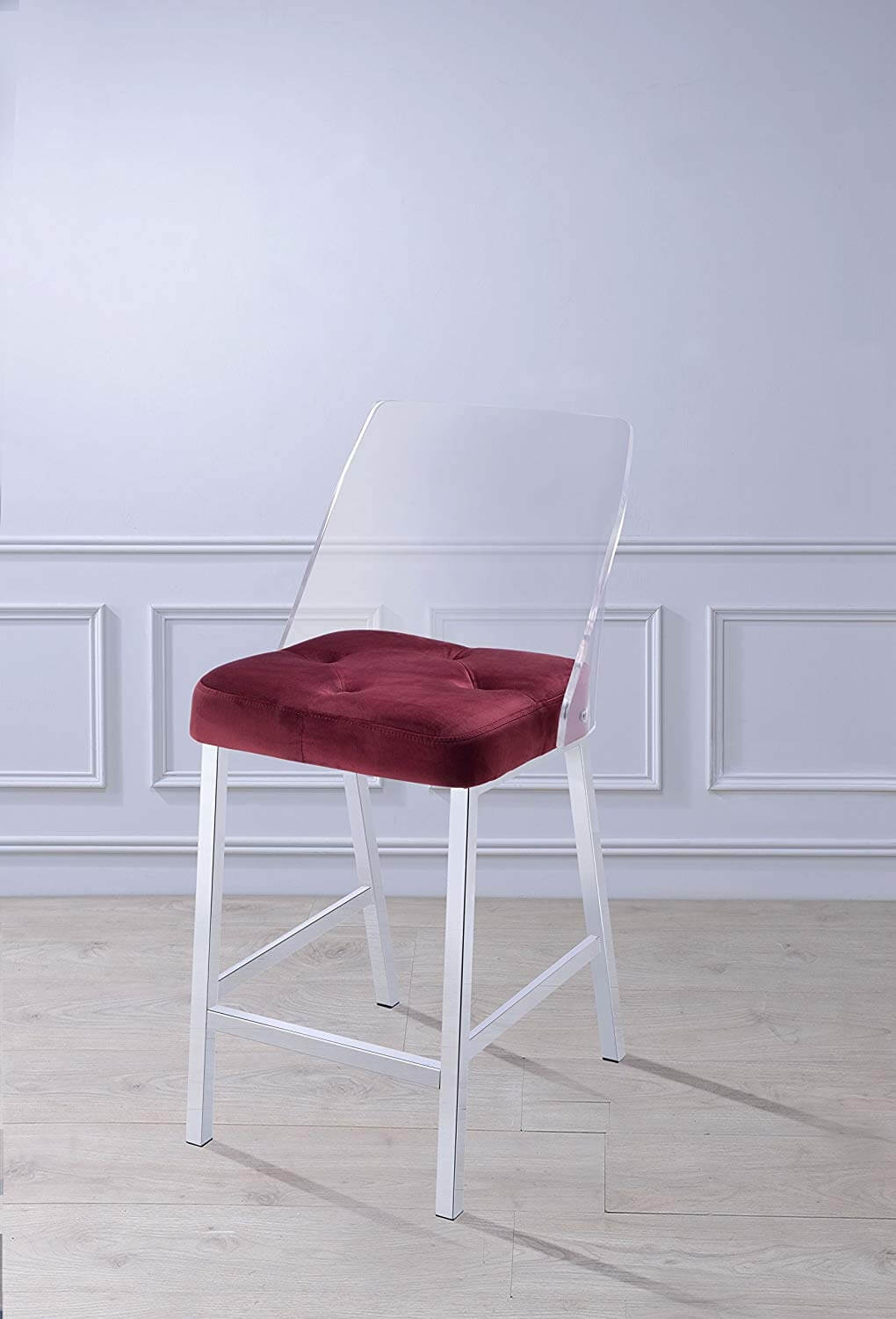 Nadie II Velvet Counter Chair by ACME