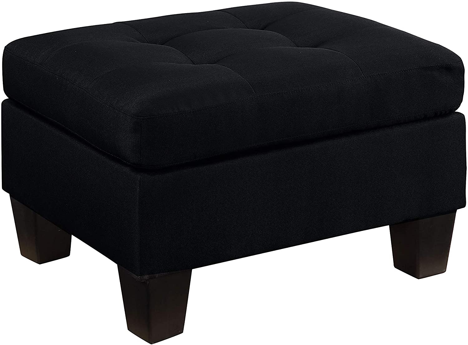 Earsom Linen Sectional Sofa w/Ottoman