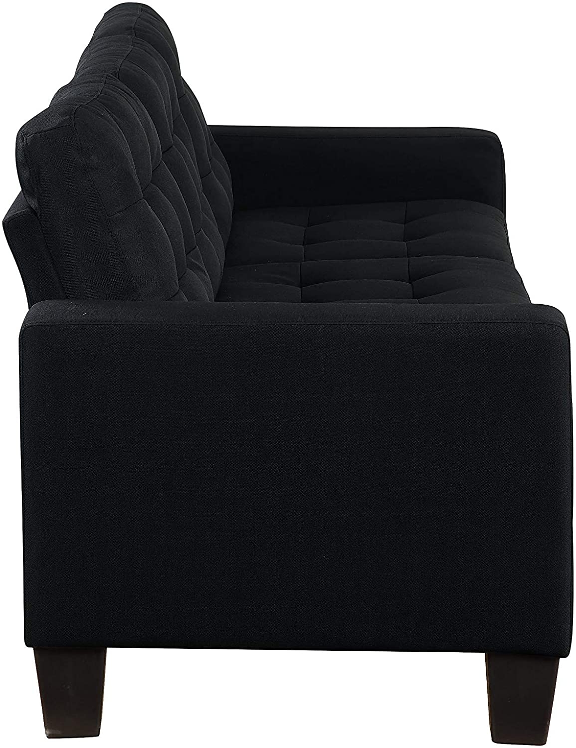 Earsom Linen Sectional Sofa w/Ottoman