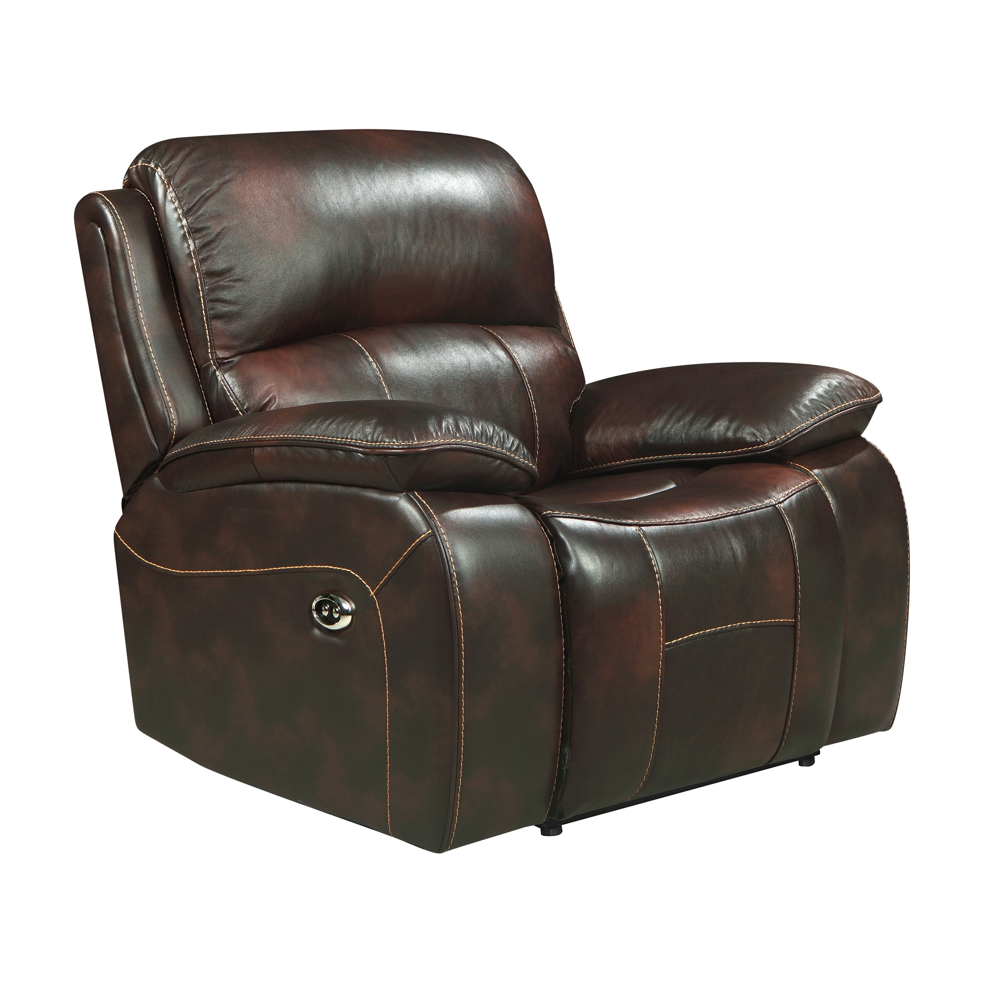 Mahala Leather/Bi-Cast Vinyl Recliner Chair