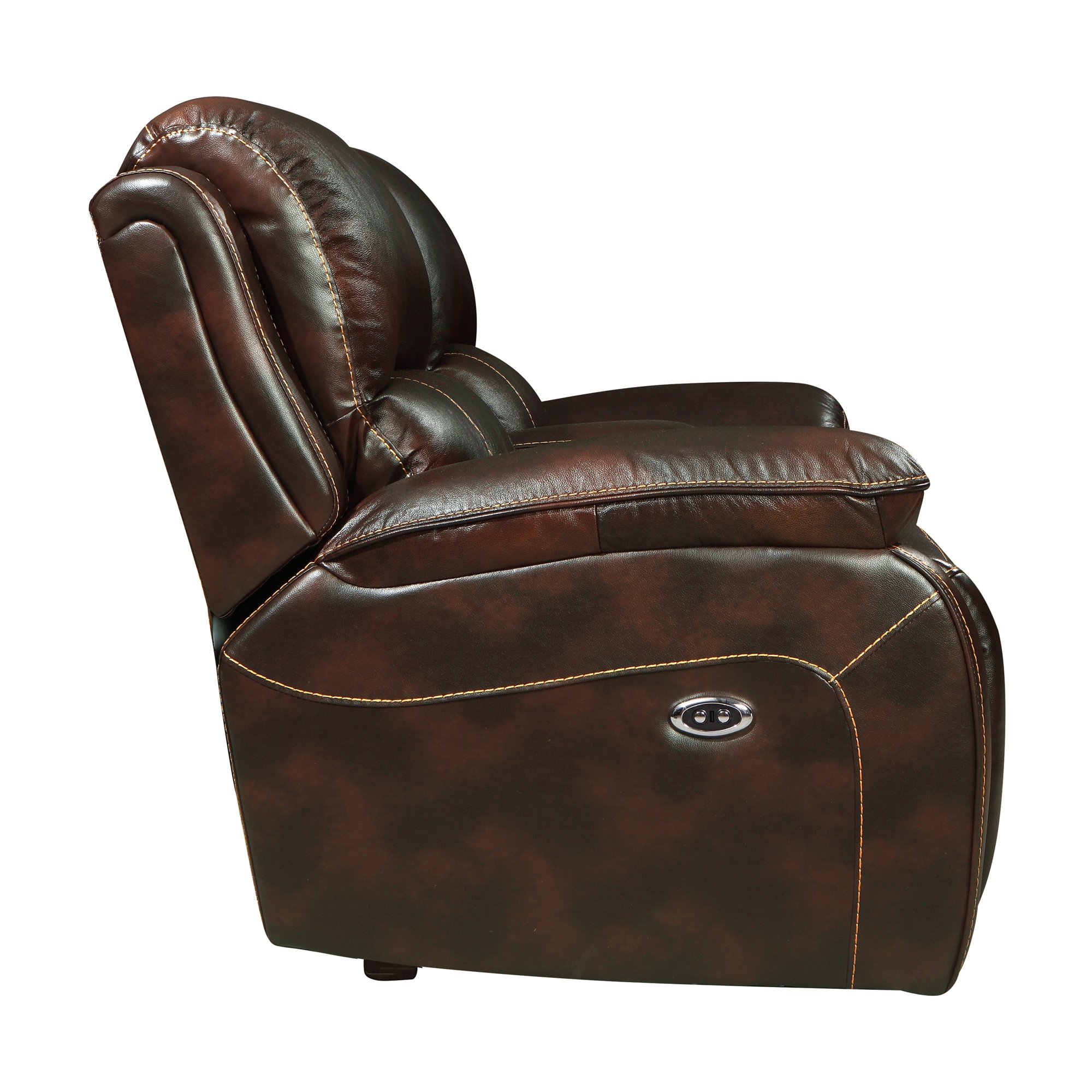 Mahala Leather/Bi-Cast Vinyl Double Reclining Loveseat