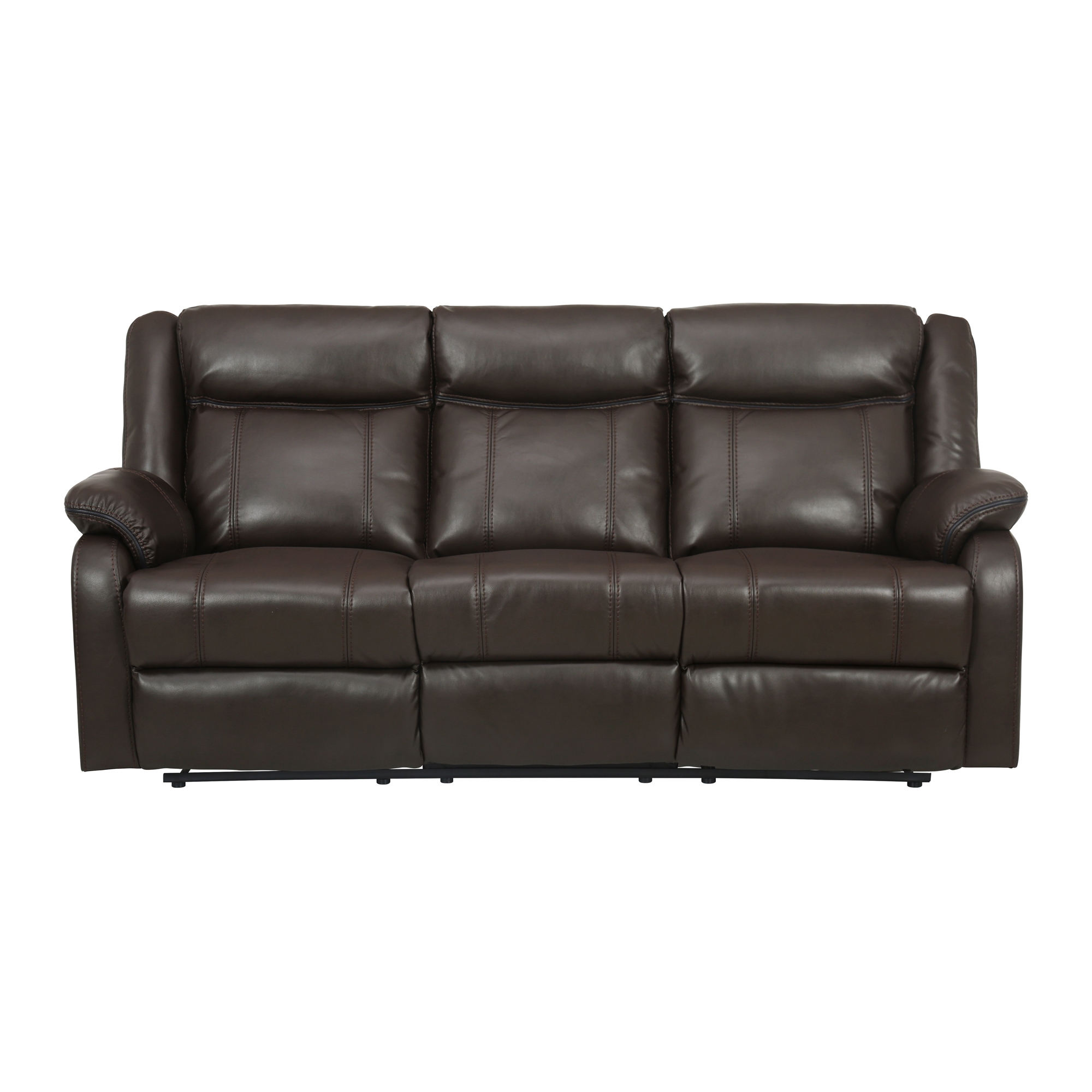 Jude Leatherette Double Reclining Sofa