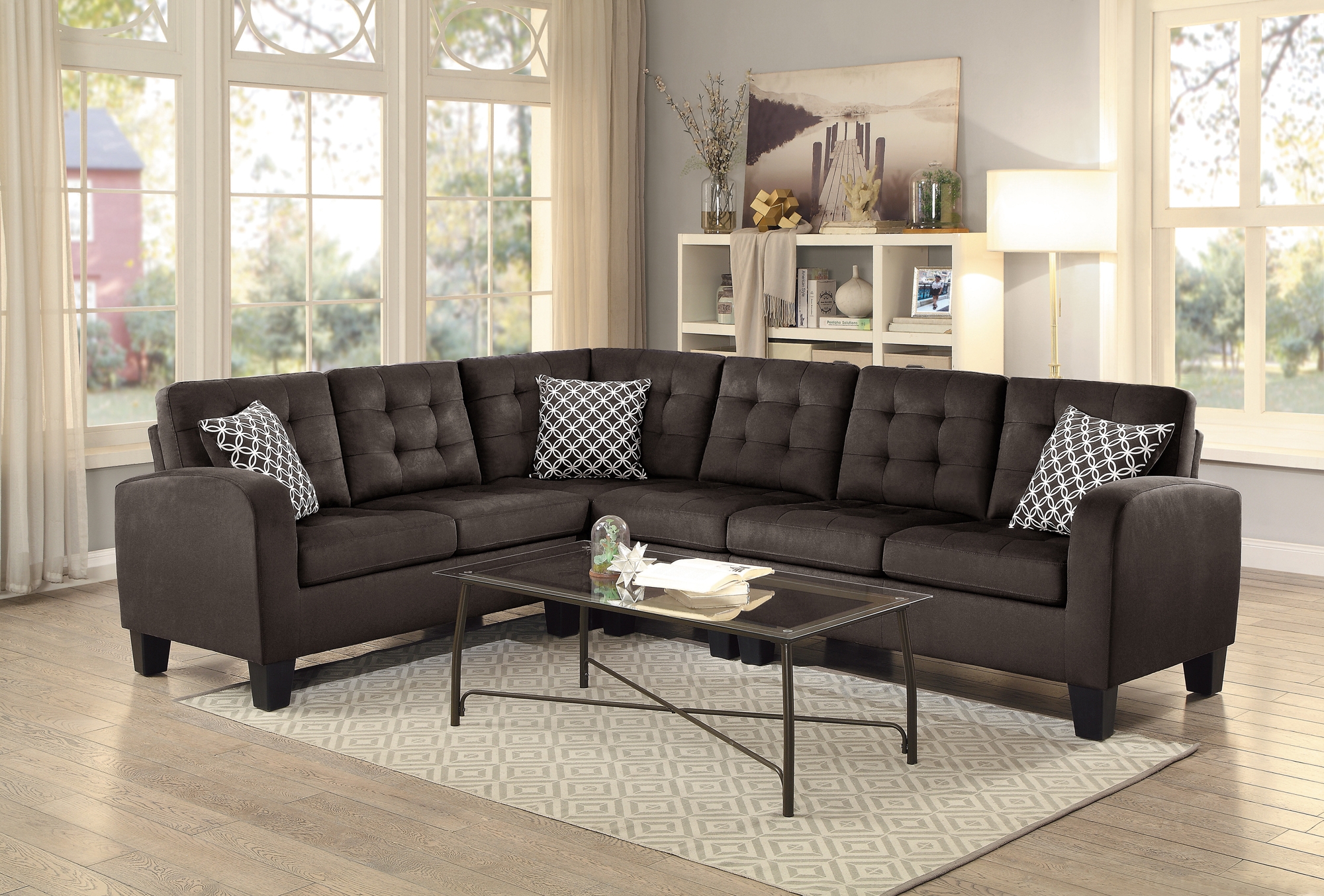 Sinclair Fabric Sectional Sofa