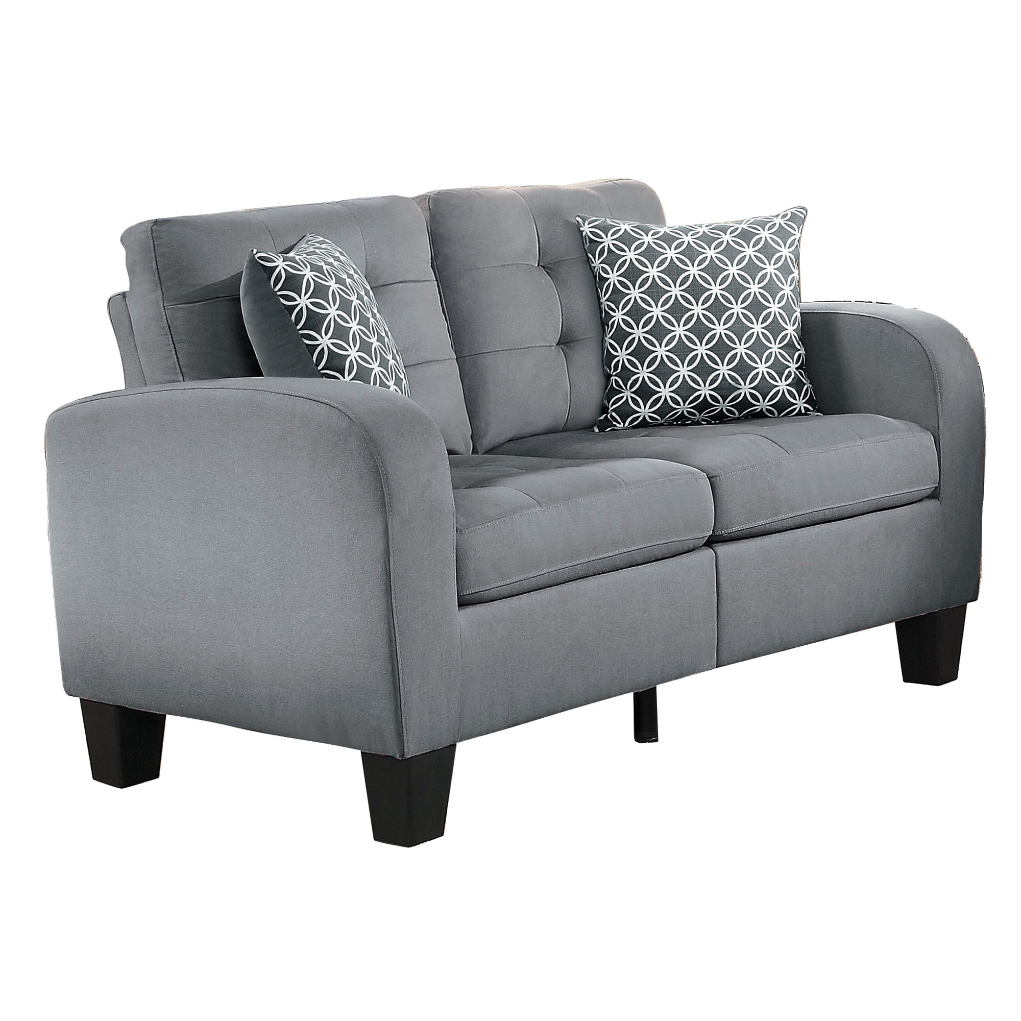 Sinclair Polyester Fabric Loveseat