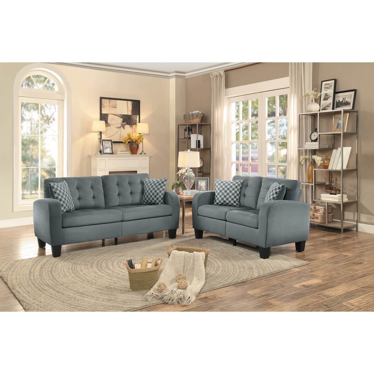 Sinclair Fabric Living Room Set by Homelegance