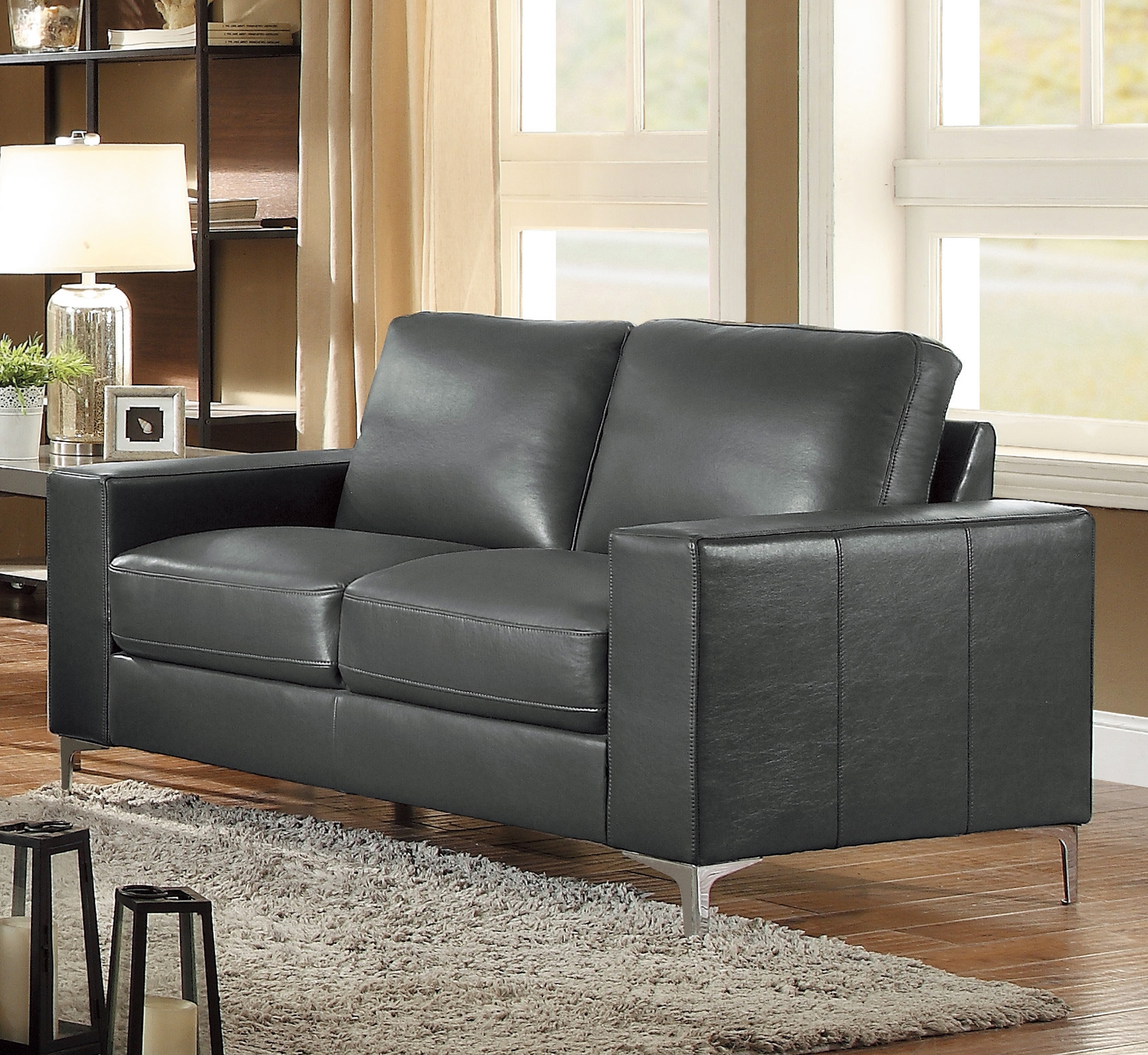 Iniko Leatherette Loveseat