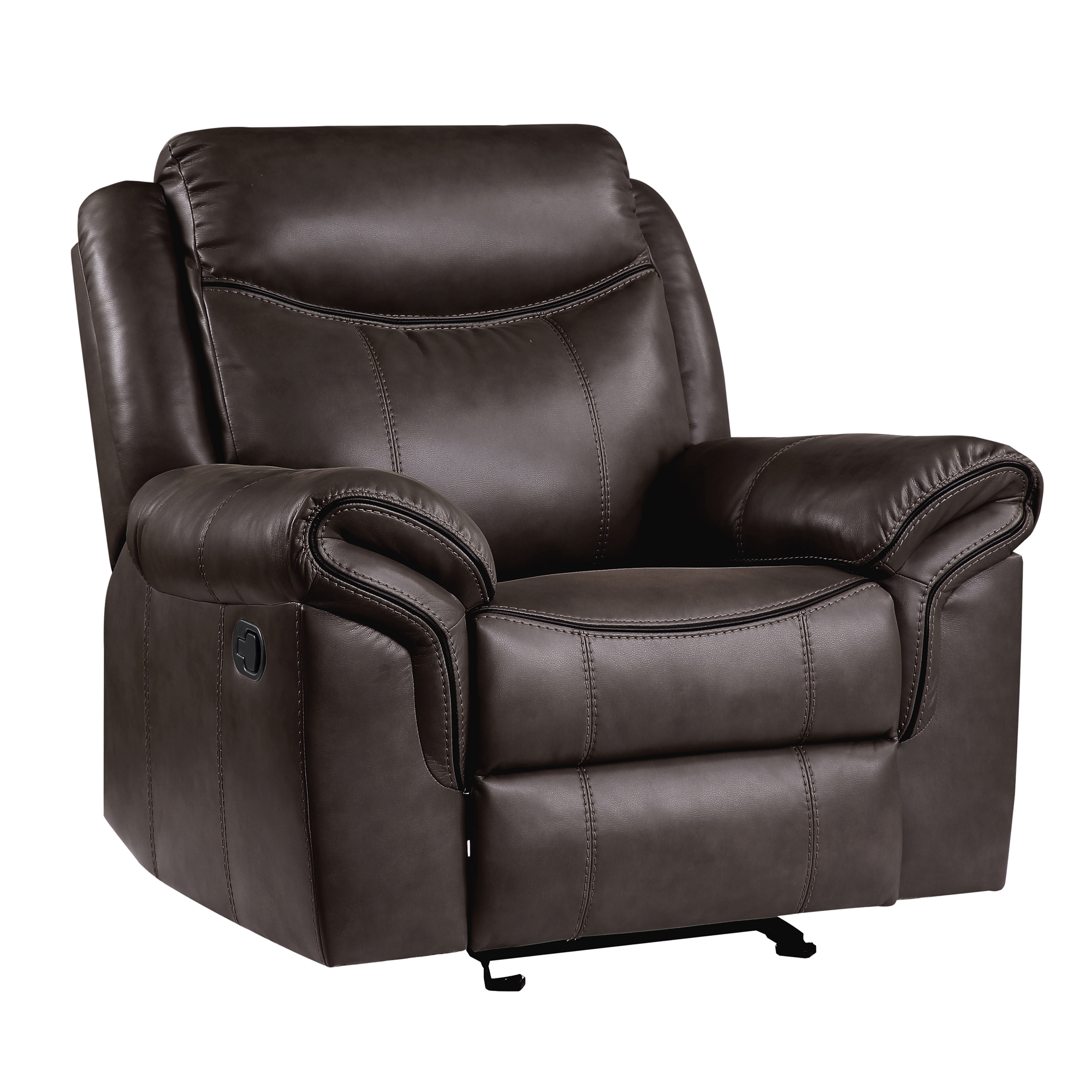 Aram Glider Leatherette/Mircofiber Reclining Chair