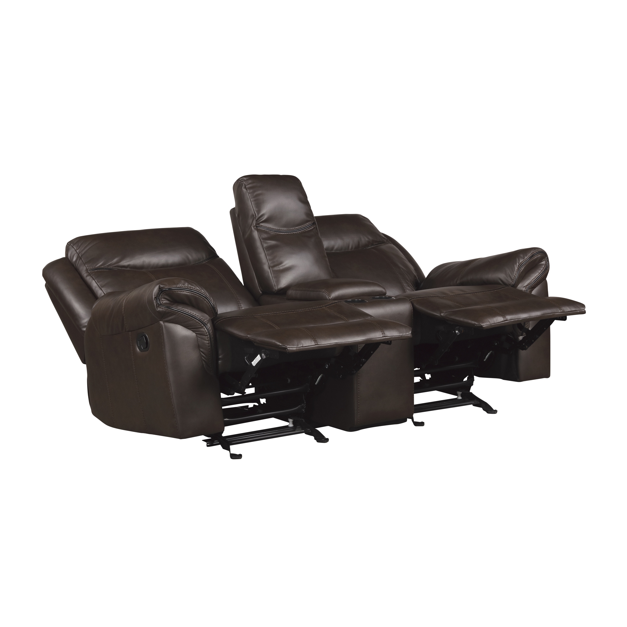 Aram AireHyde Match Double Glider Reclining Loveseat