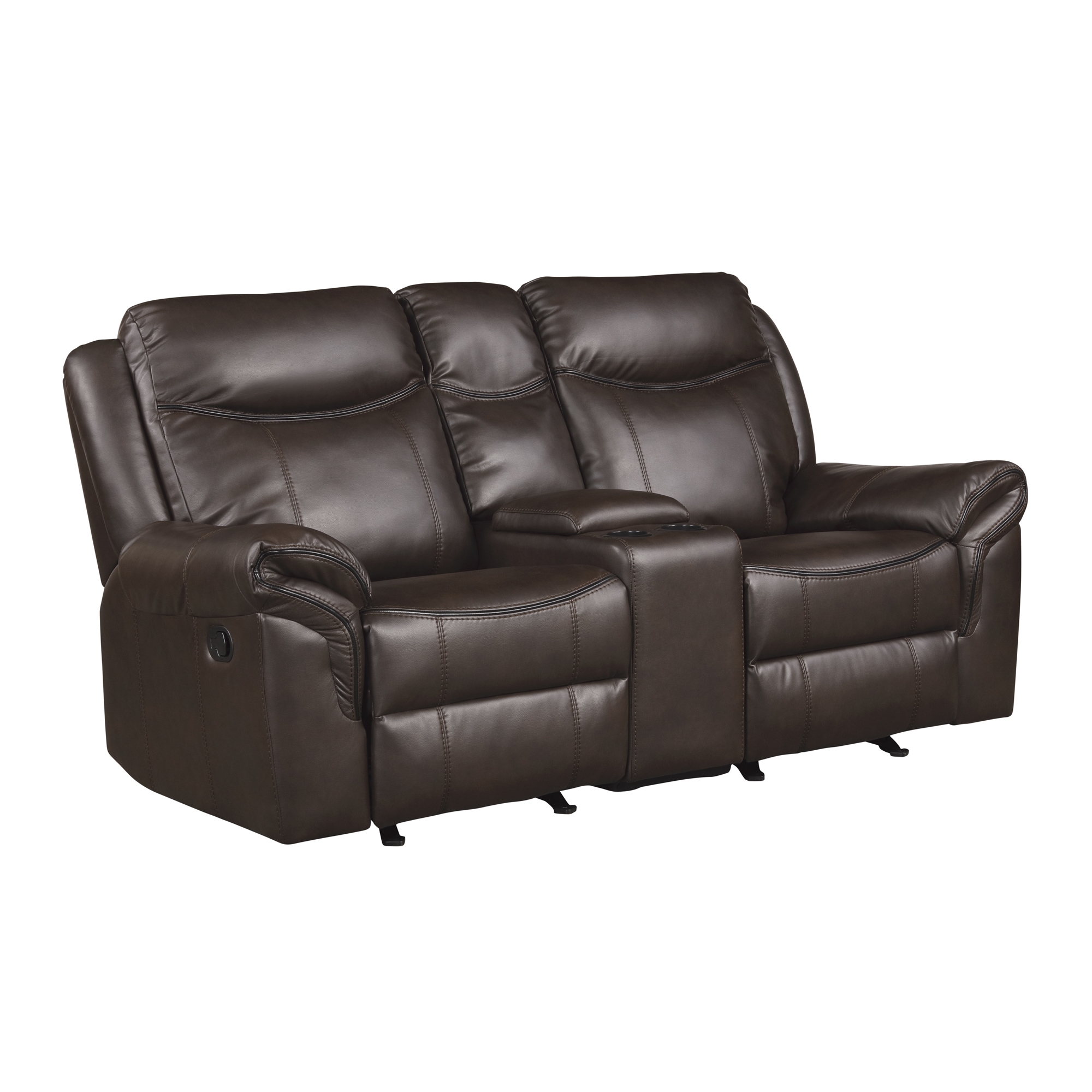 Aram AireHyde Match Double Glider Reclining Loveseat