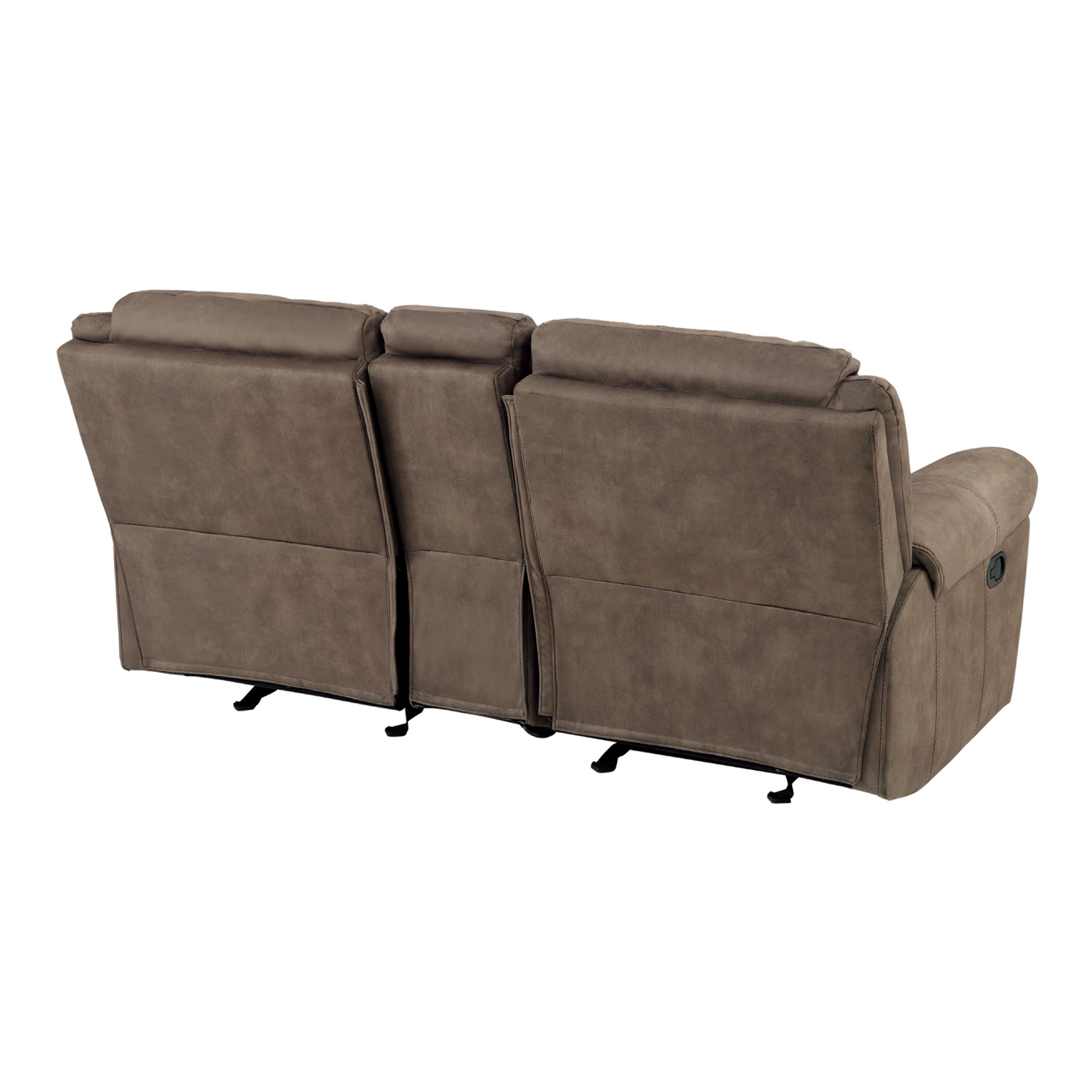 Aram Fabric Double Glider Reclining Loveseat