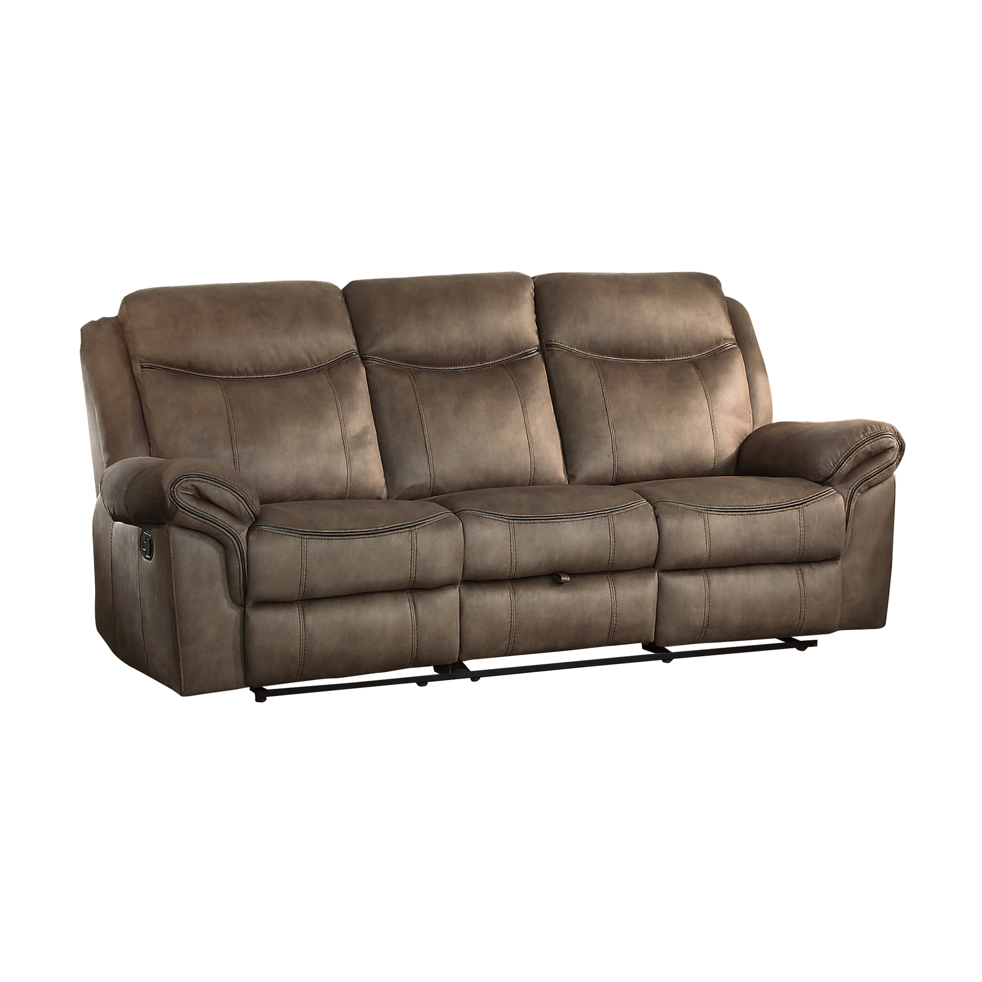 Aram Fabric Double Reclining Sofa - Thumbnail 2