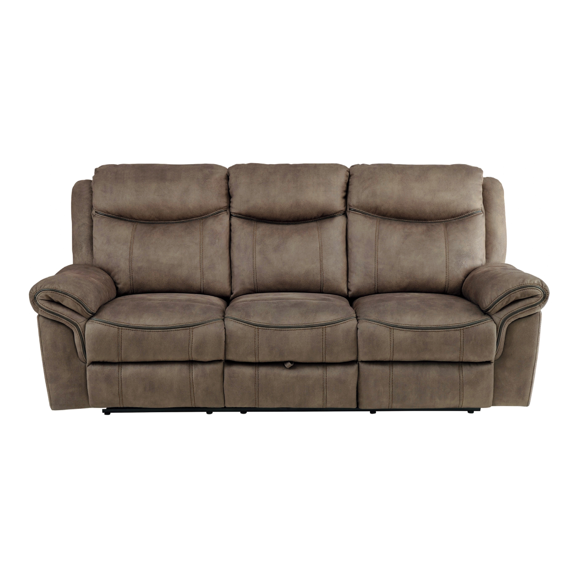 Aram Fabric Double Reclining Sofa