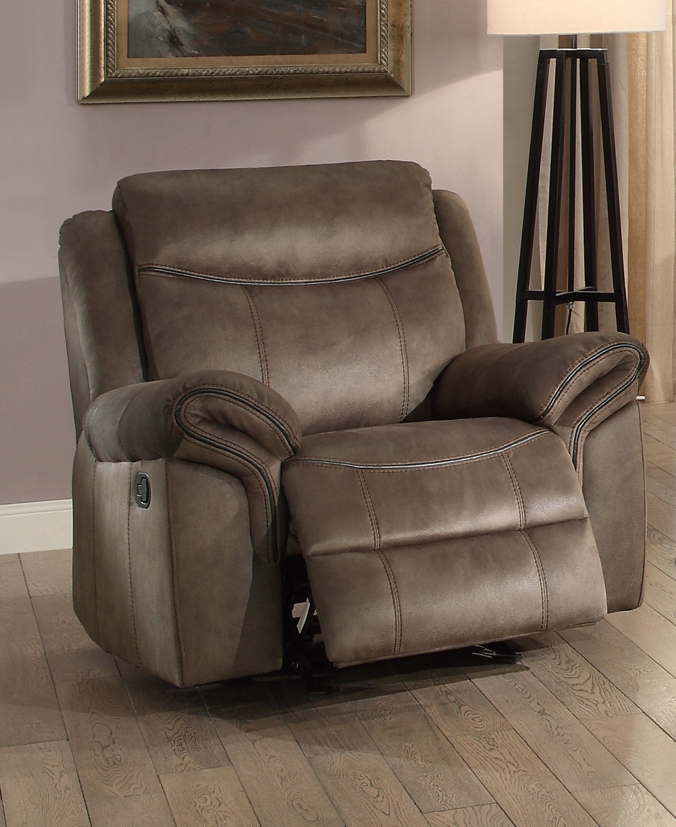 Aram Glider Leatherette/Mircofiber Reclining Chair