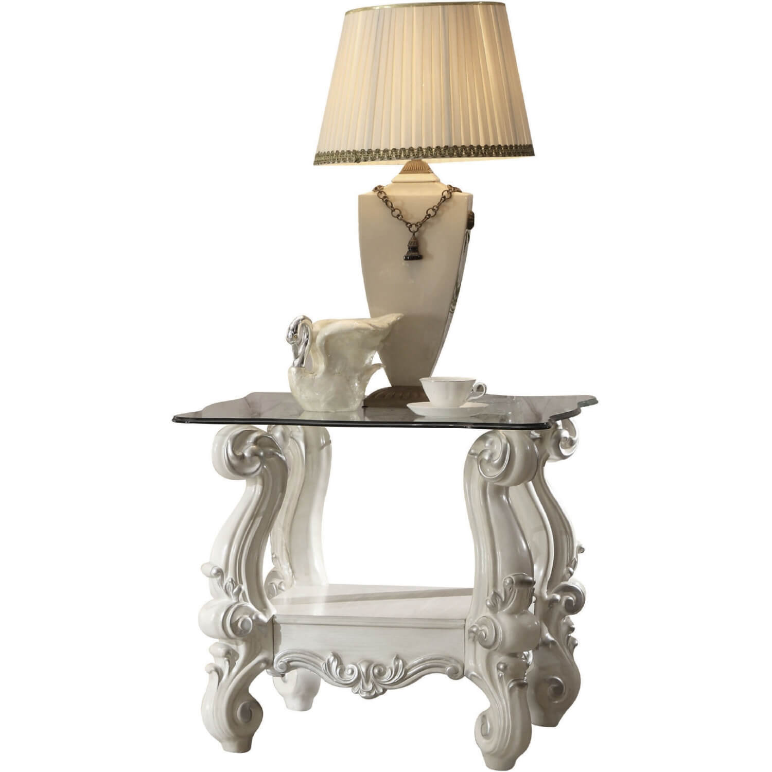 Versailles Glass End Table