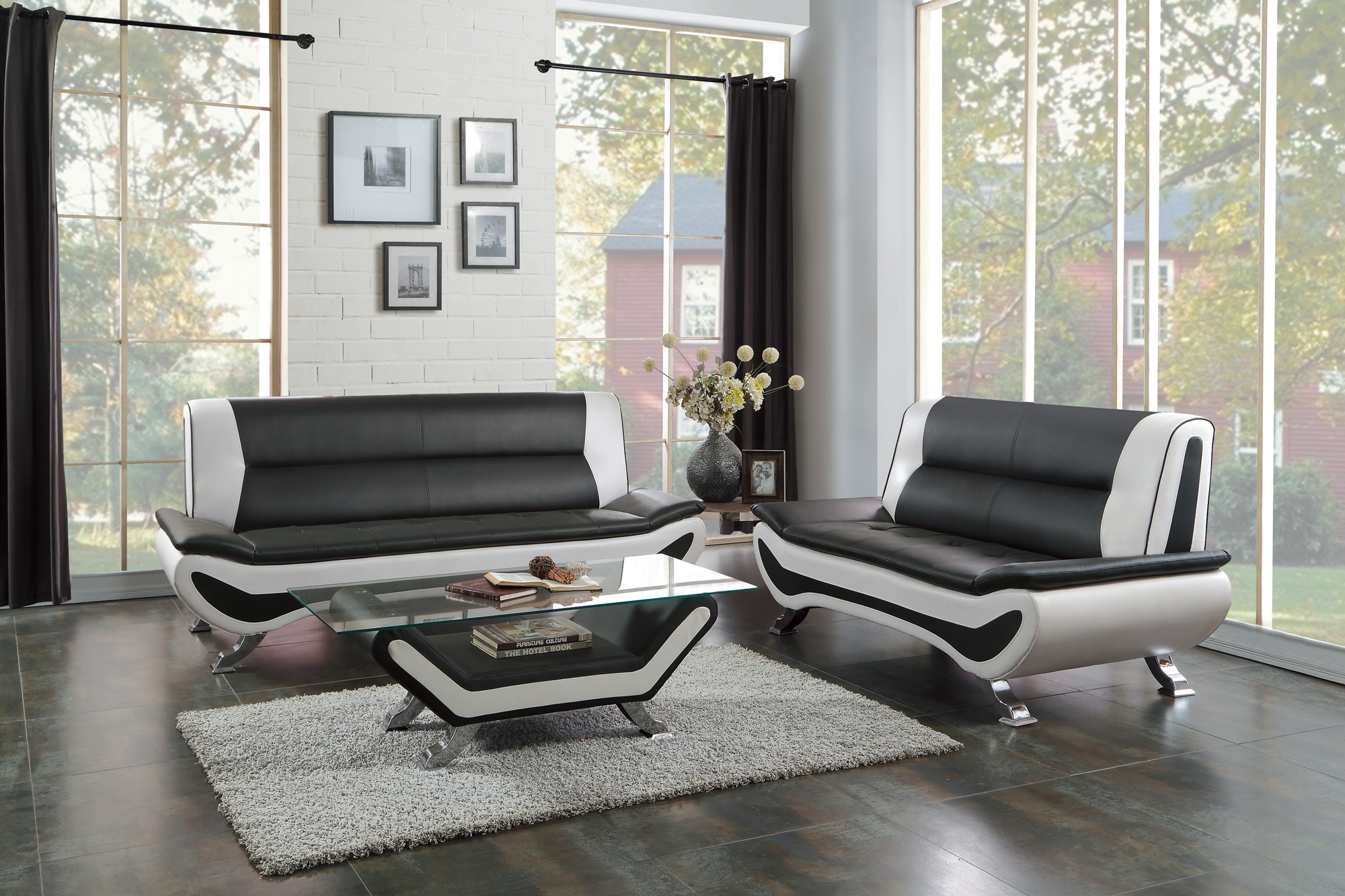 Veloce Leatherette Living Room Set
