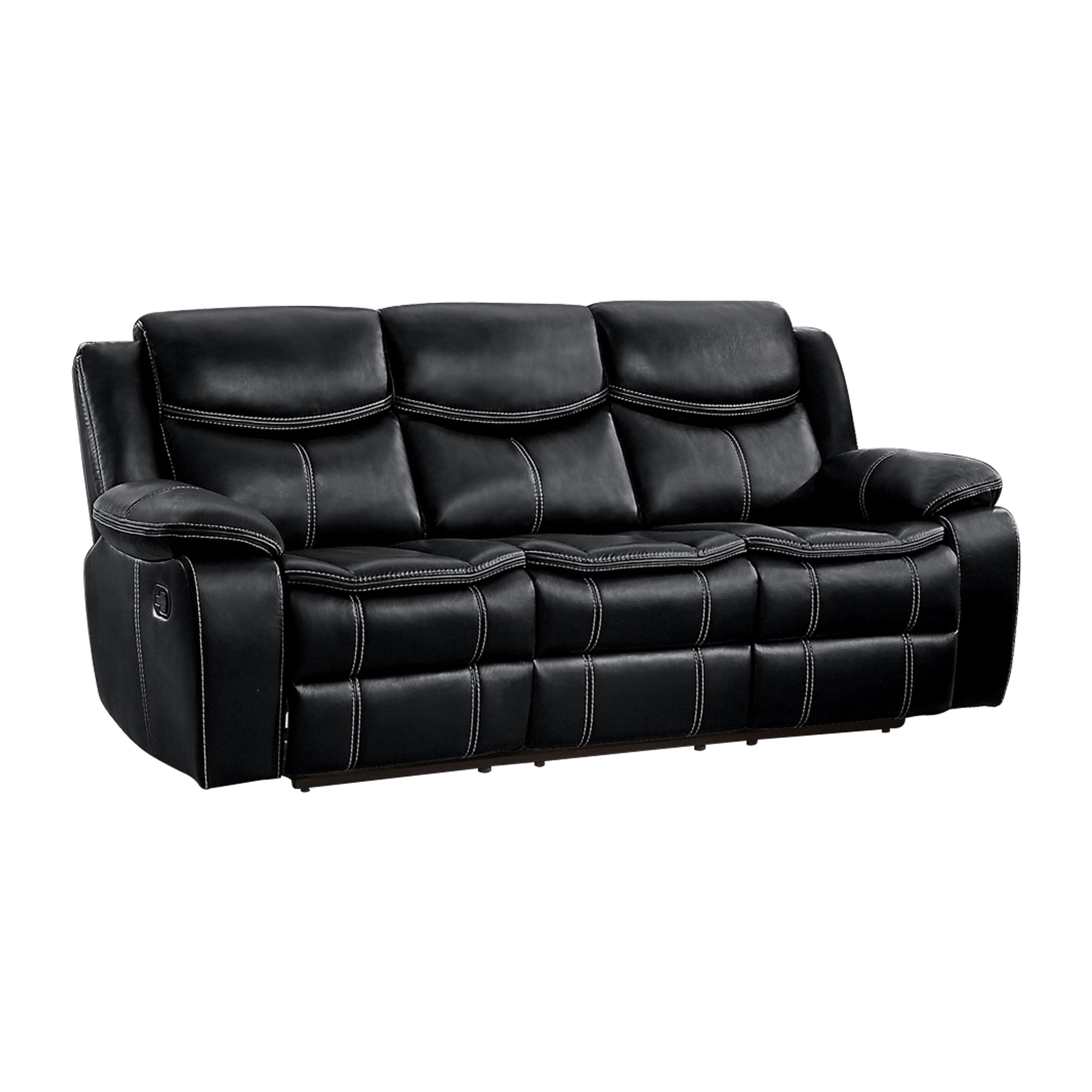 Bastrop Leather Gel Match/Microfiber Double Reclining Sofa