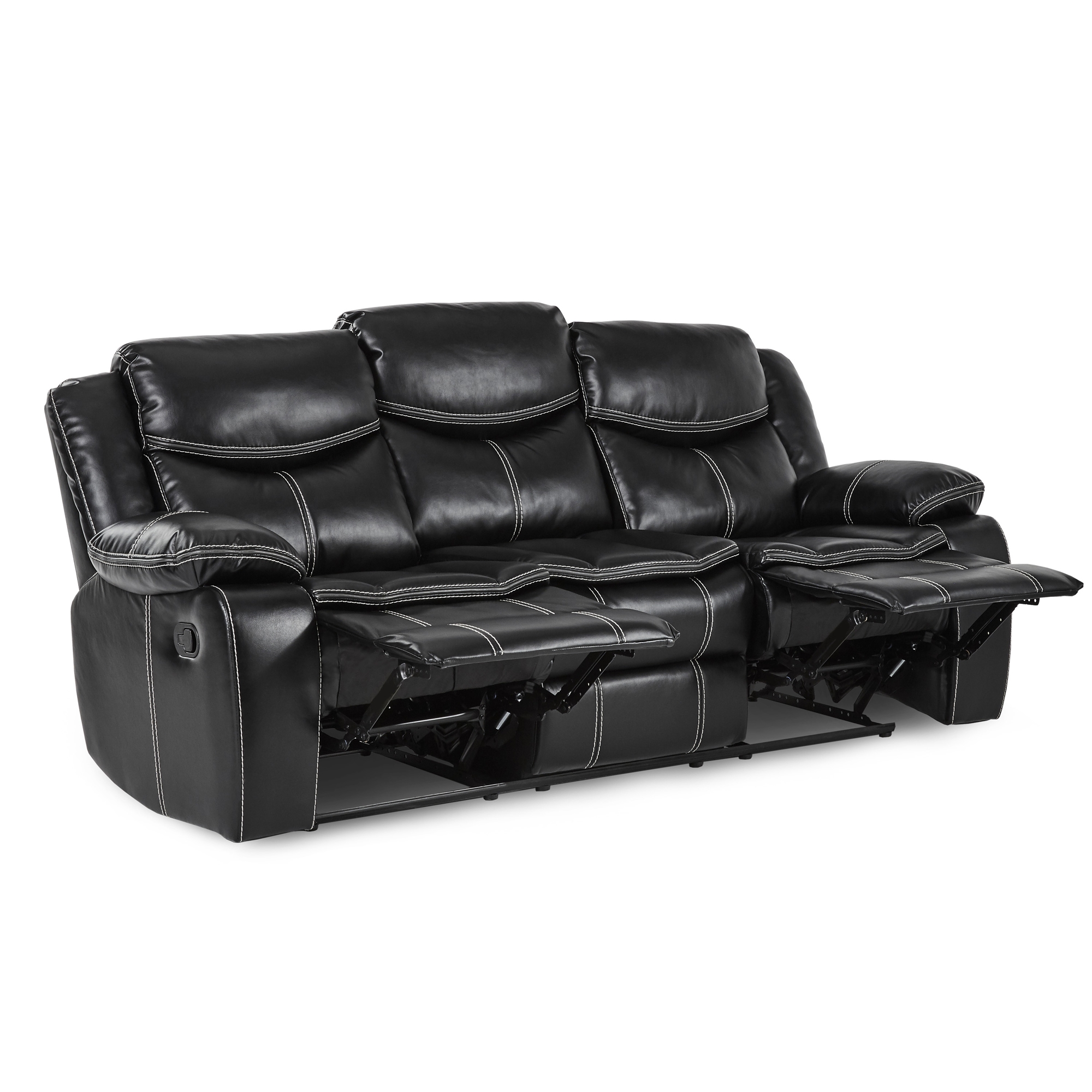 Bastrop Leather Gel Match/Microfiber Double Reclining Sofa