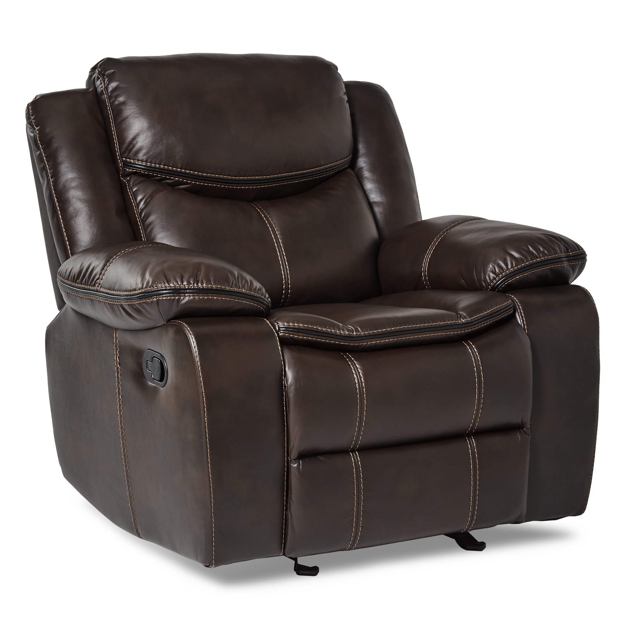 Bastrop Leather Gel Match Glider Reclining Chair