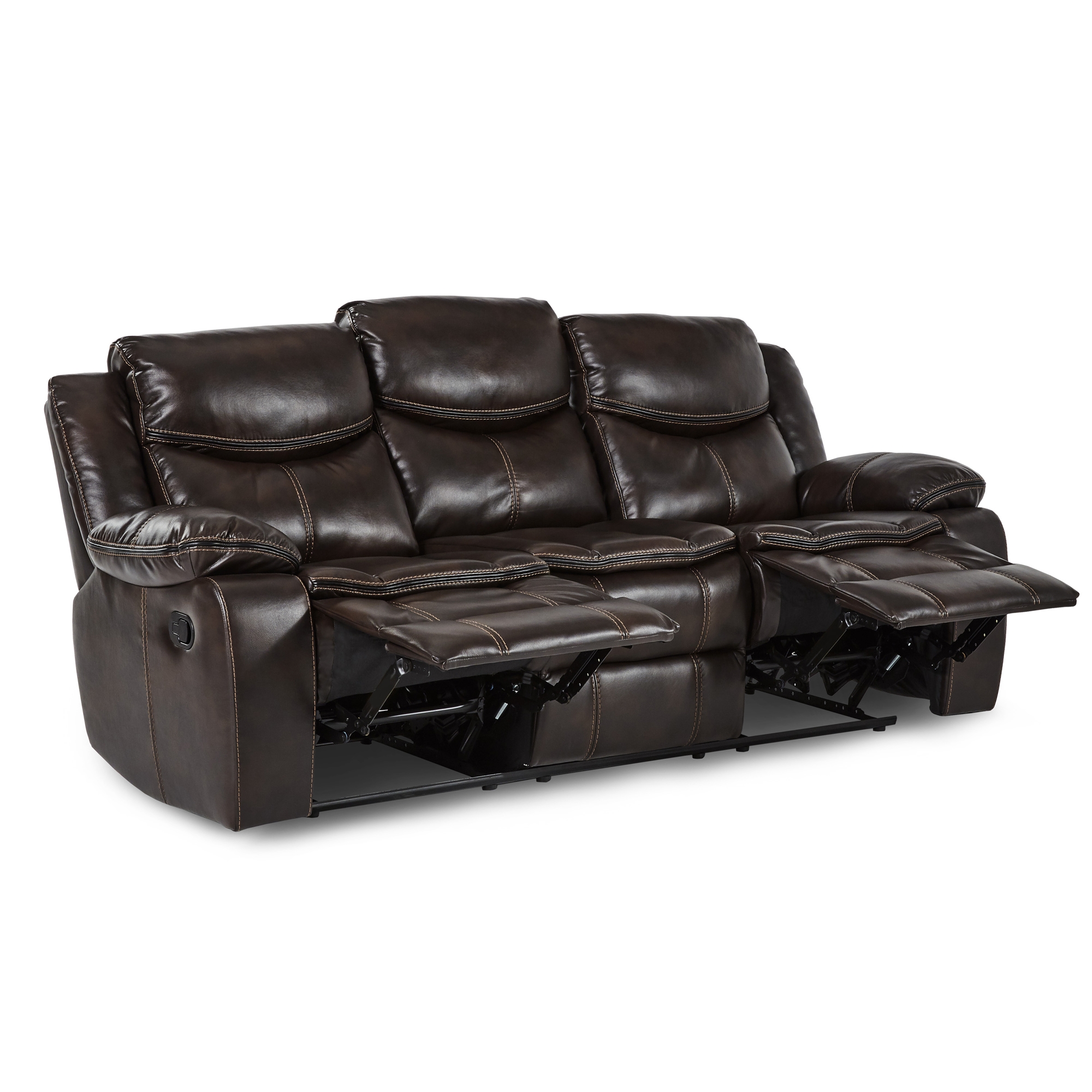 Bastrop Leather Gel Match/Microfiber Double Reclining Sofa