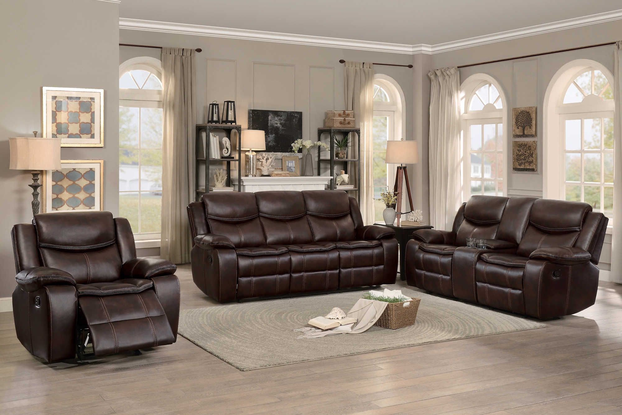 Bastrop Leather Gel Match Living Room Set