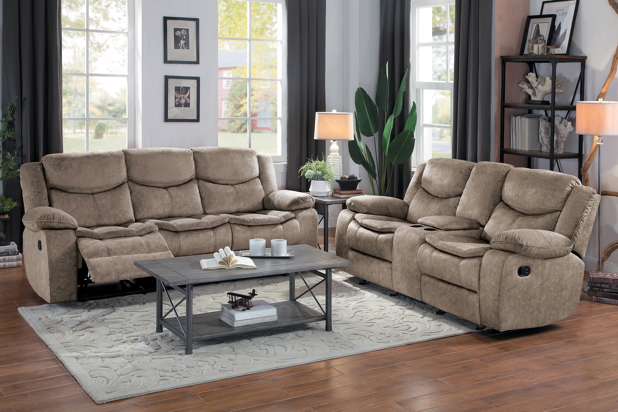 Bastrop Fabric Living Room Set