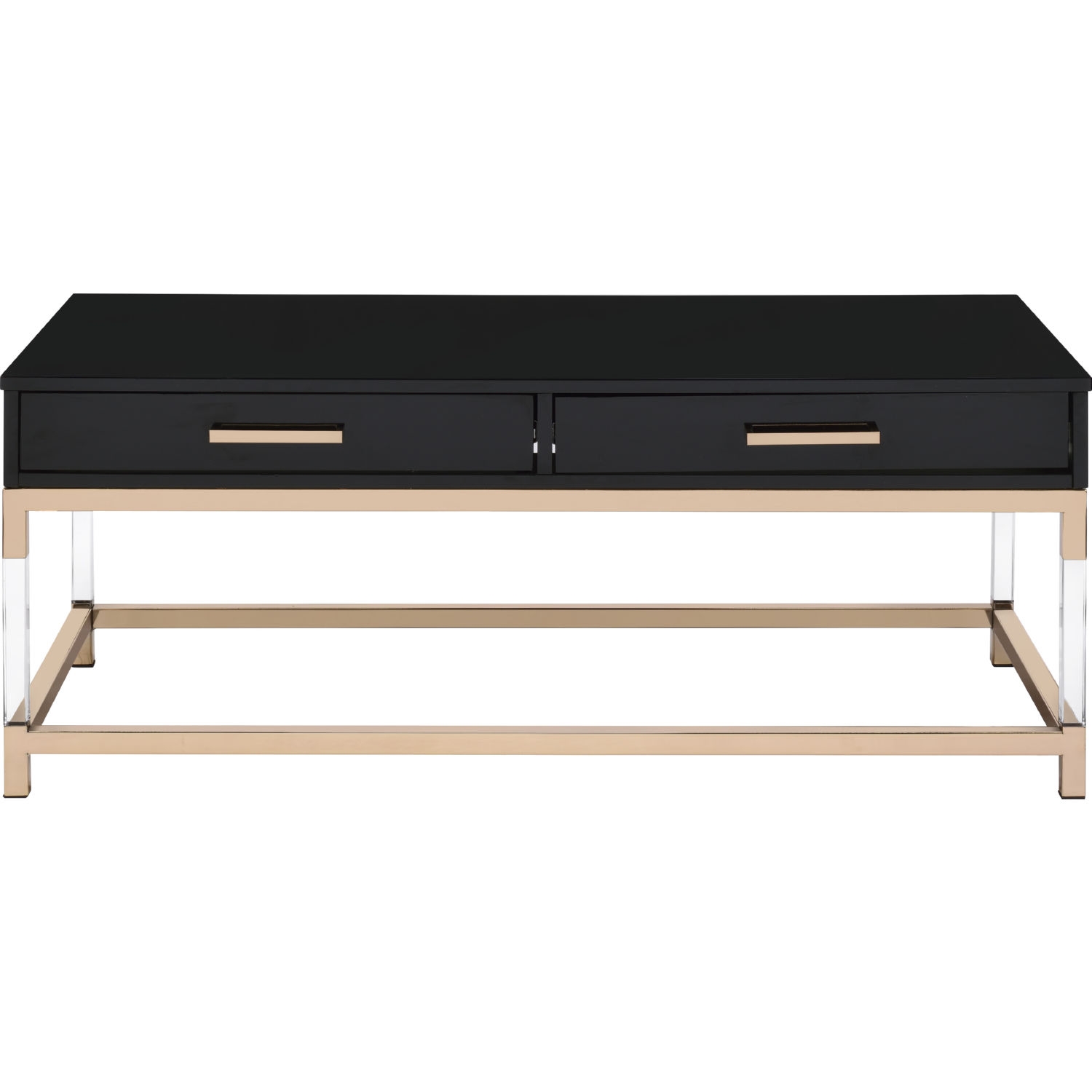Adiel Metal Storage Coffee Table w/2 Drawers