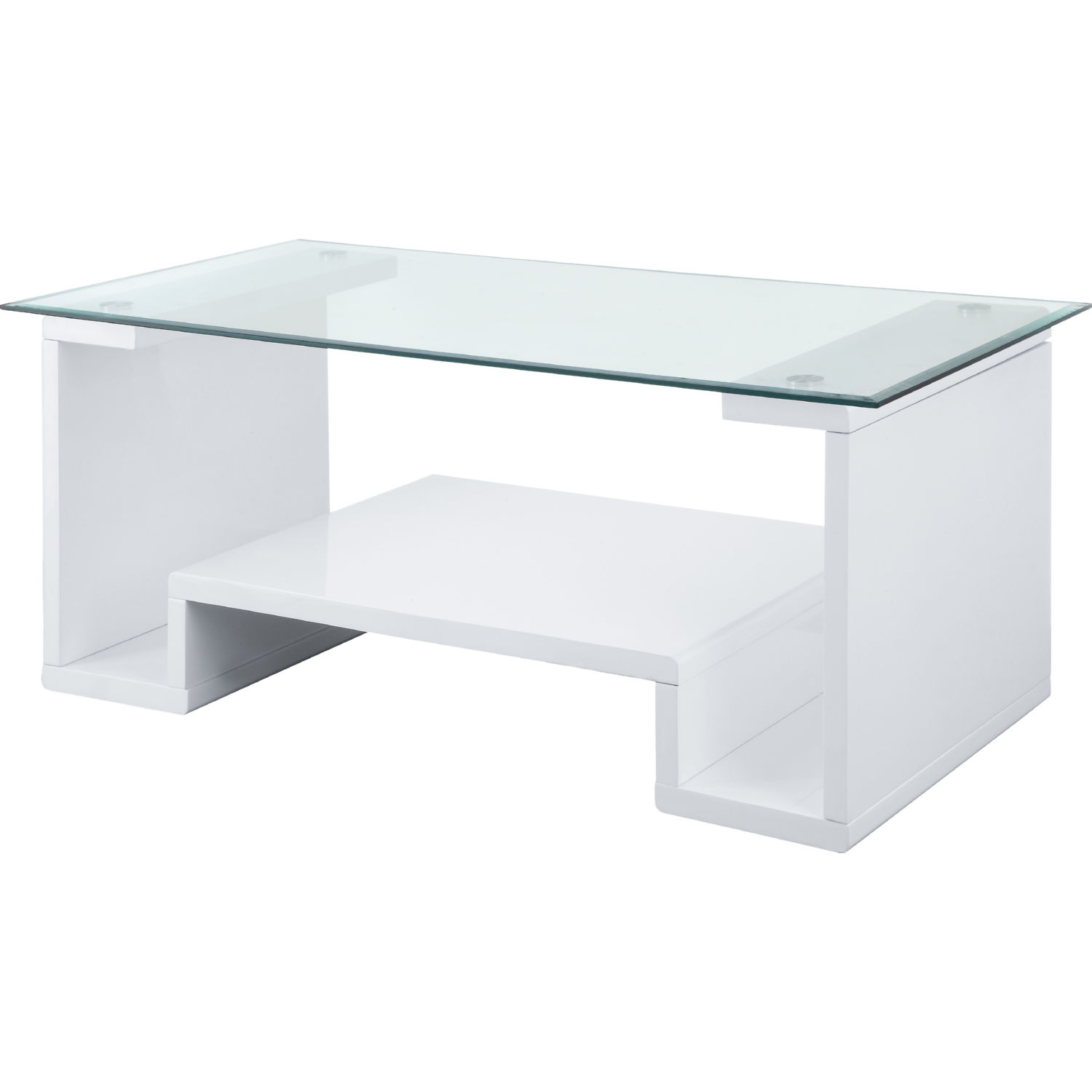 Nevaeh Glass Rectangular Coffee Table Set