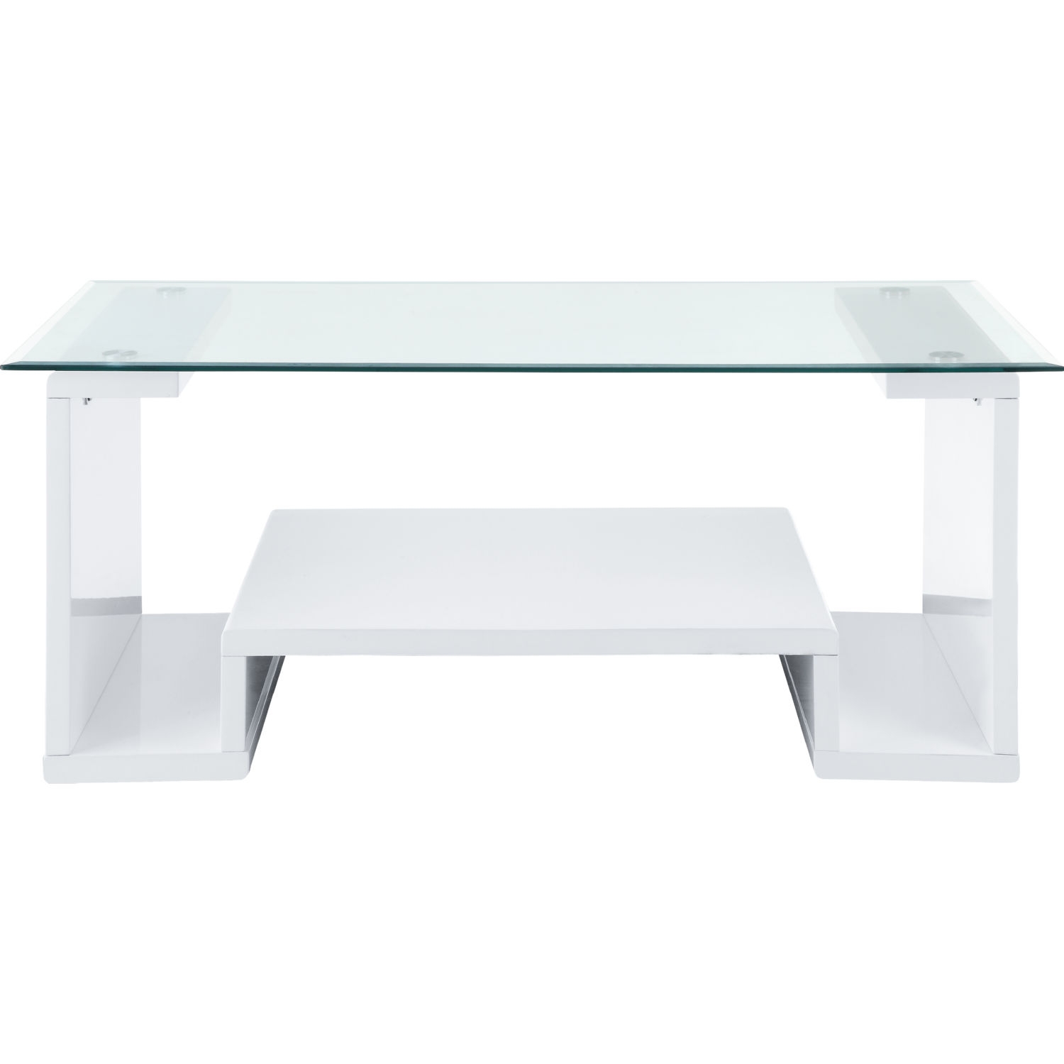 Nevaeh Glass Rectangular Coffee Table Set