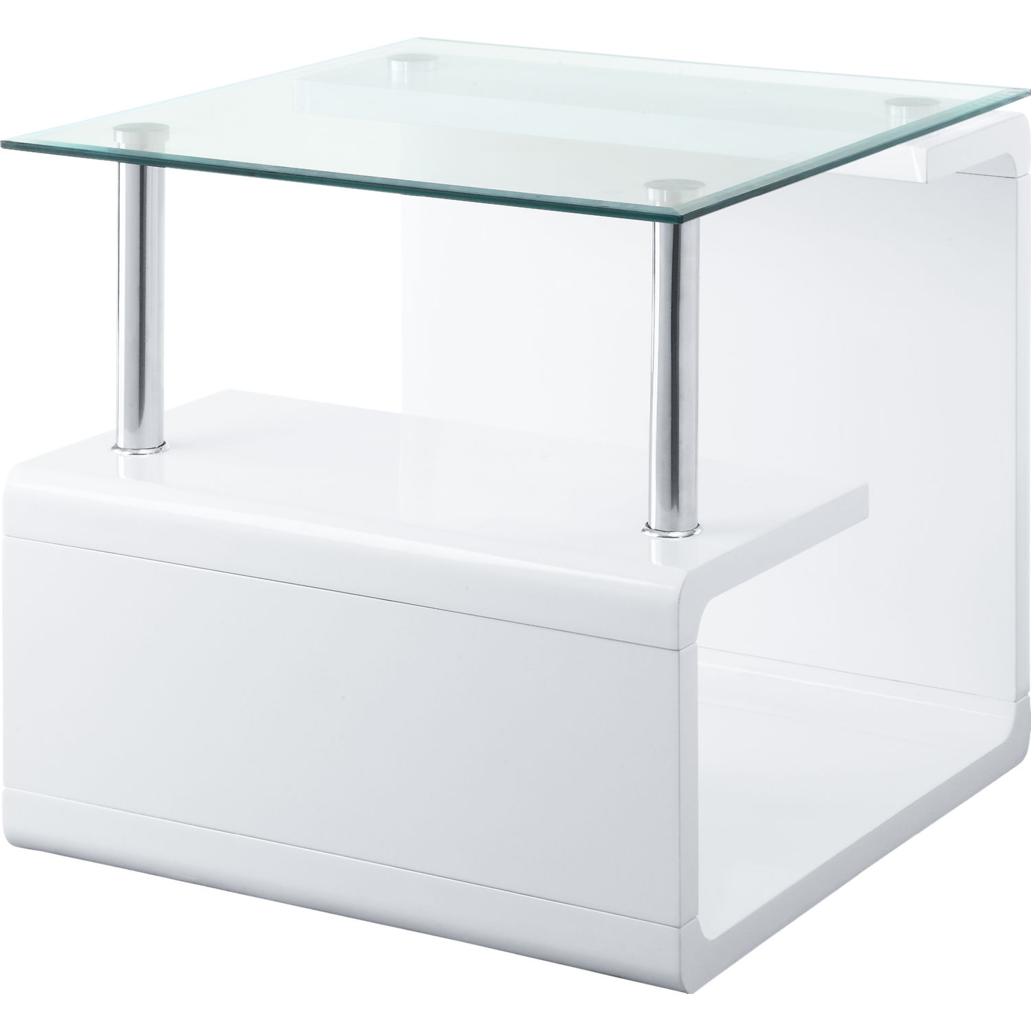 Nevaeh Glass Rectangular Coffee Table Set