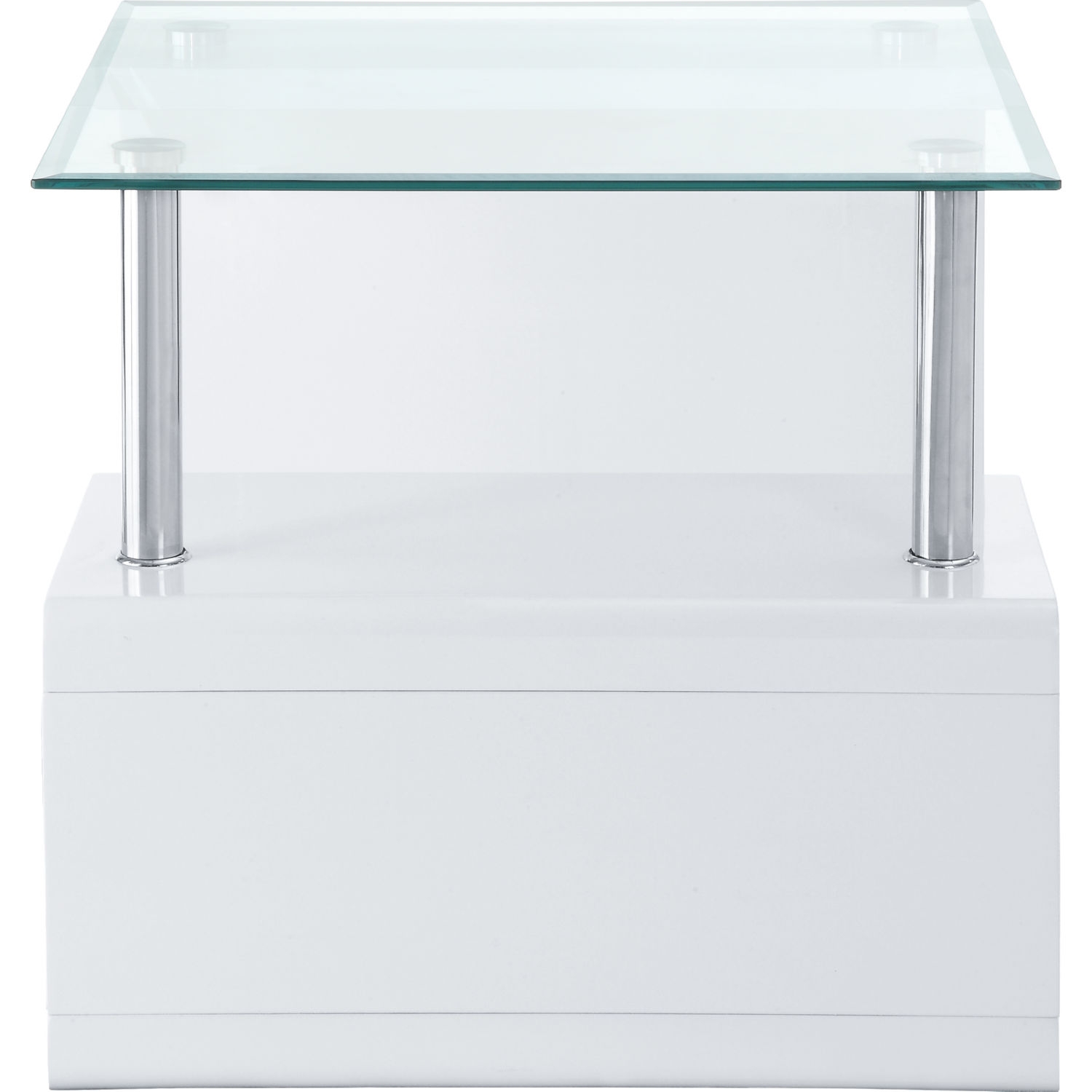 Nevaeh Glass Rectangular Coffee Table Set