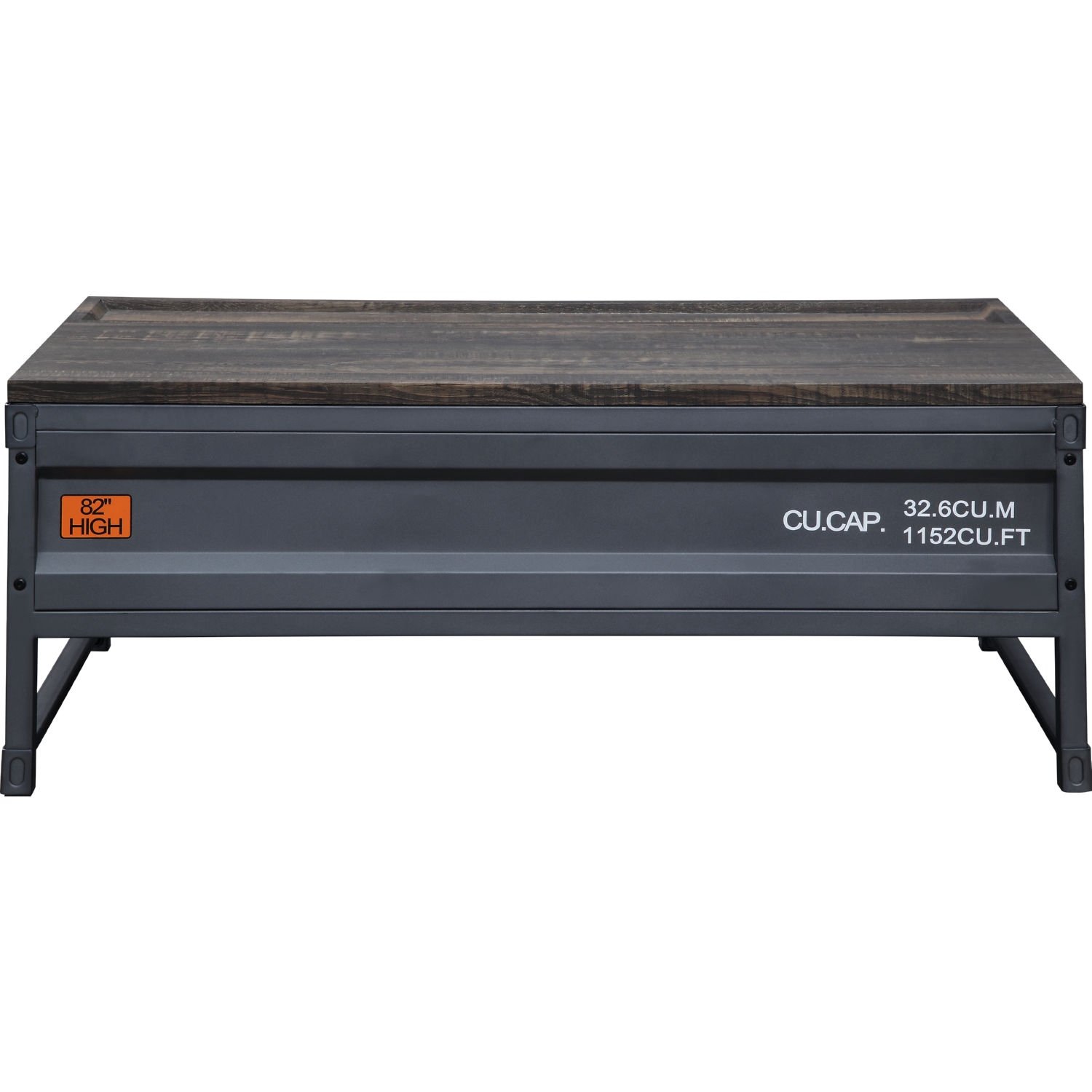 Cargo Wood/Metal Rectangualr Lift-Top Coffee Table