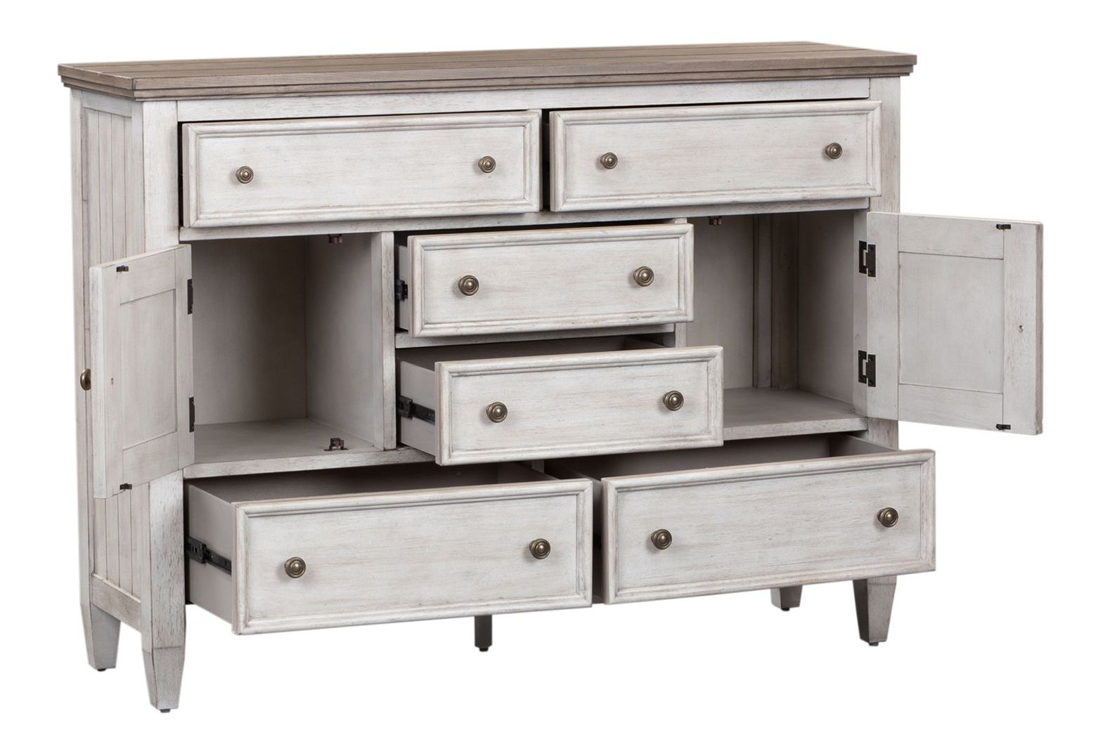 Heartland Wood 2-Door 6-Drawer Chesser