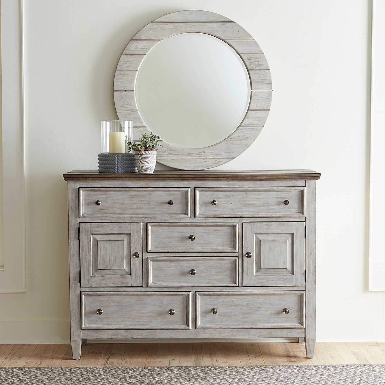 Heartland Wood 2-Door 6-Drawer Chesser